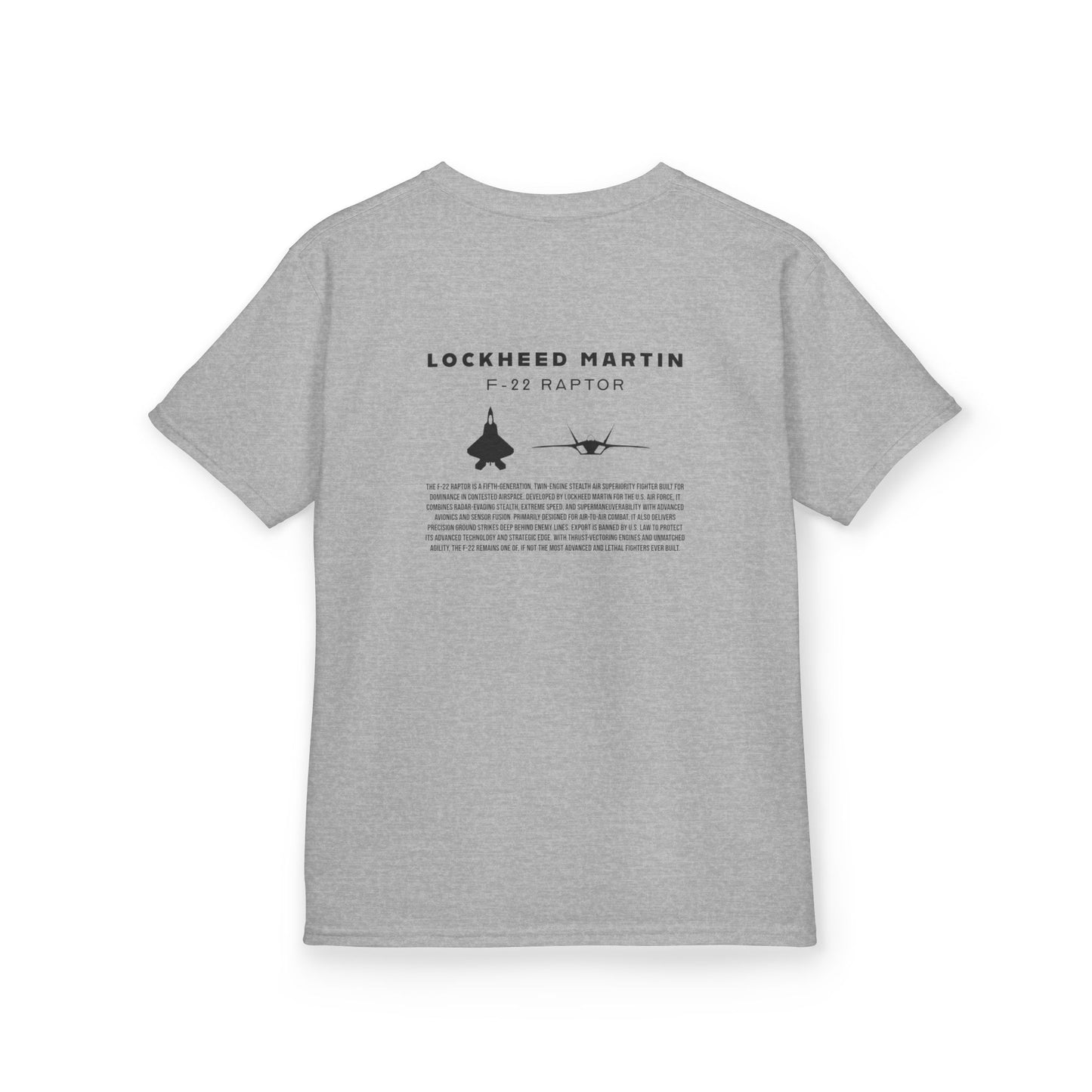 Kids F-22 Raptor Fighter Jet Unisex T-Shirt