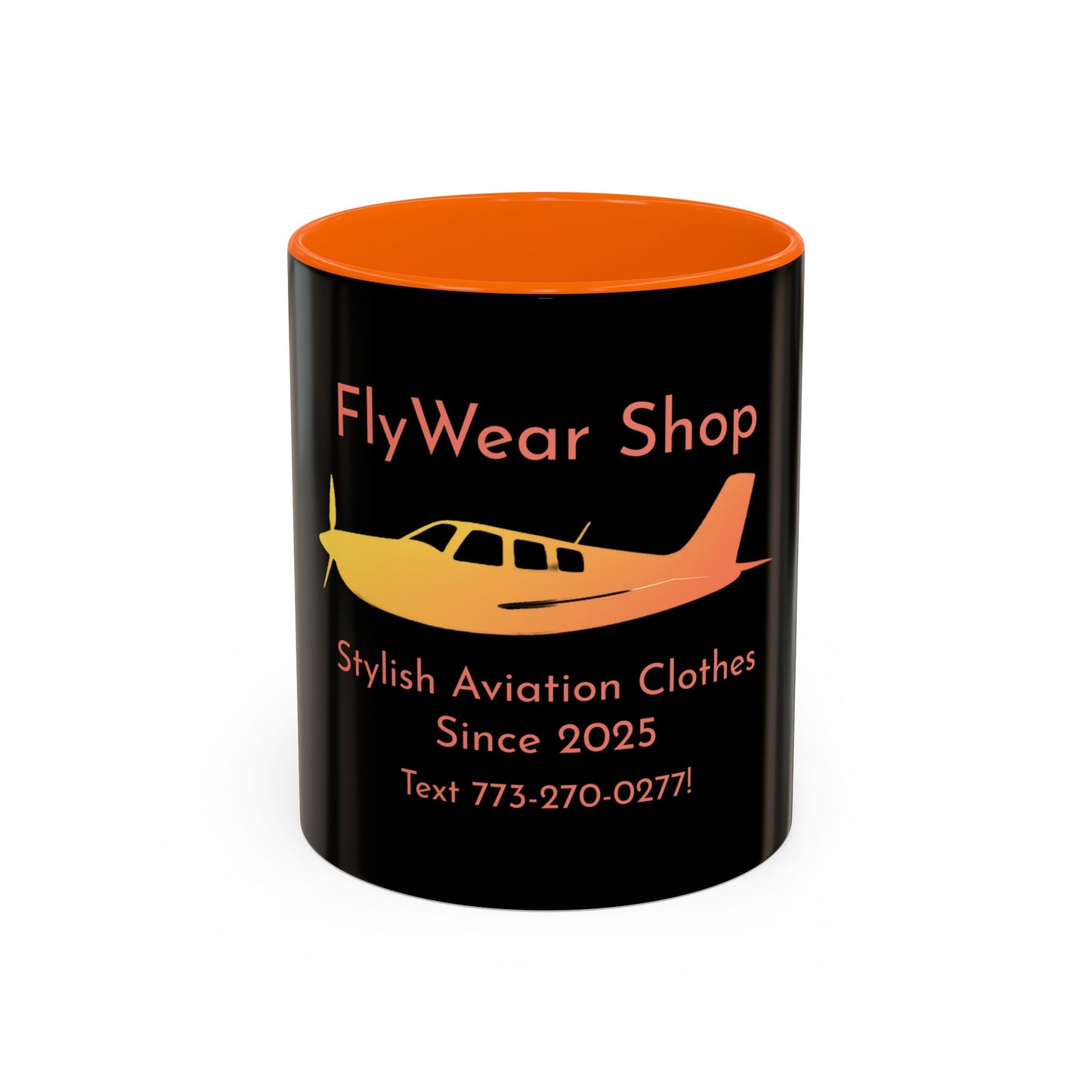 FlyWear Shop Logo Black Mug