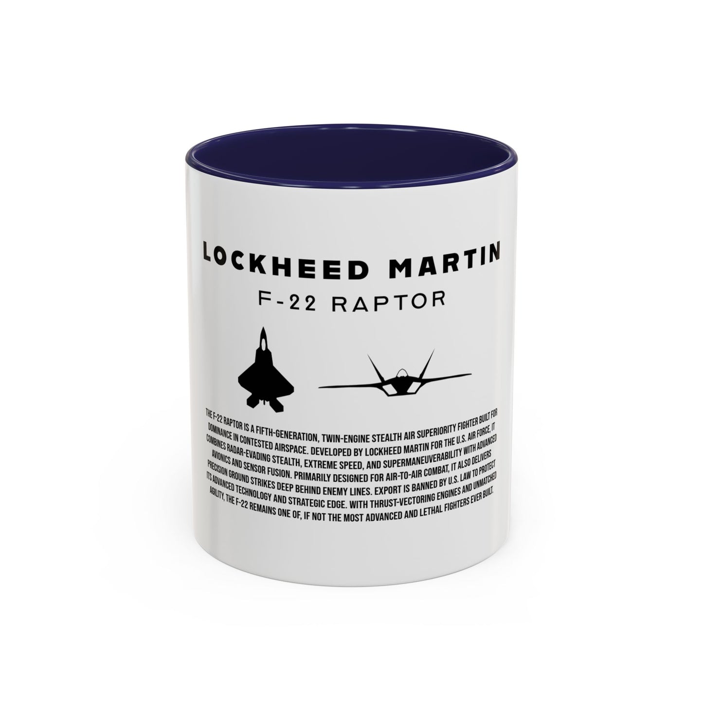 F-22 Raptor Fighter Jet Coffee Mug