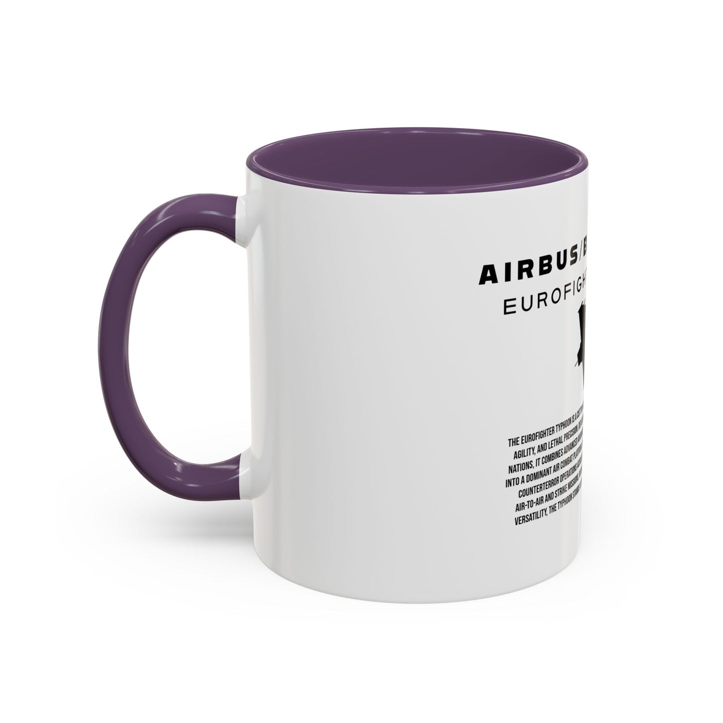 Taza de café del avión de combate Eurofighter Typhoon