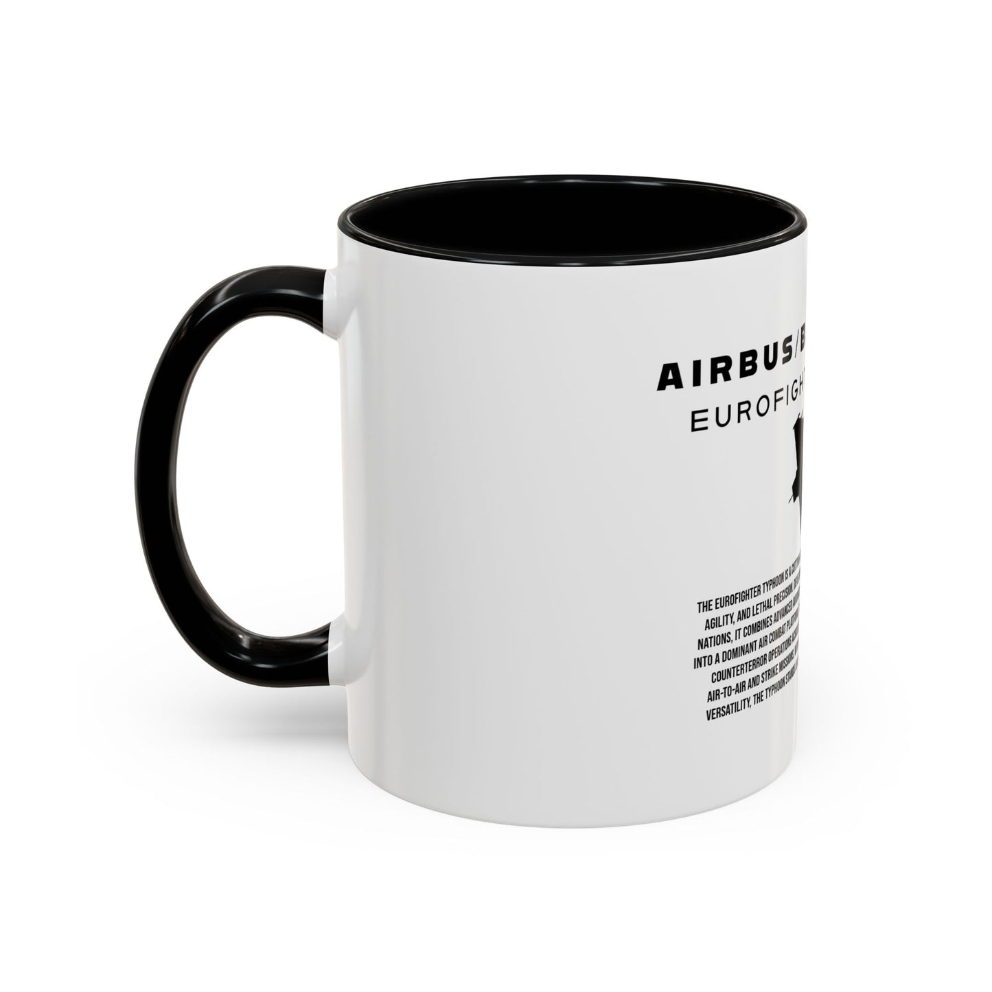 Taza de café del avión de combate Eurofighter Typhoon