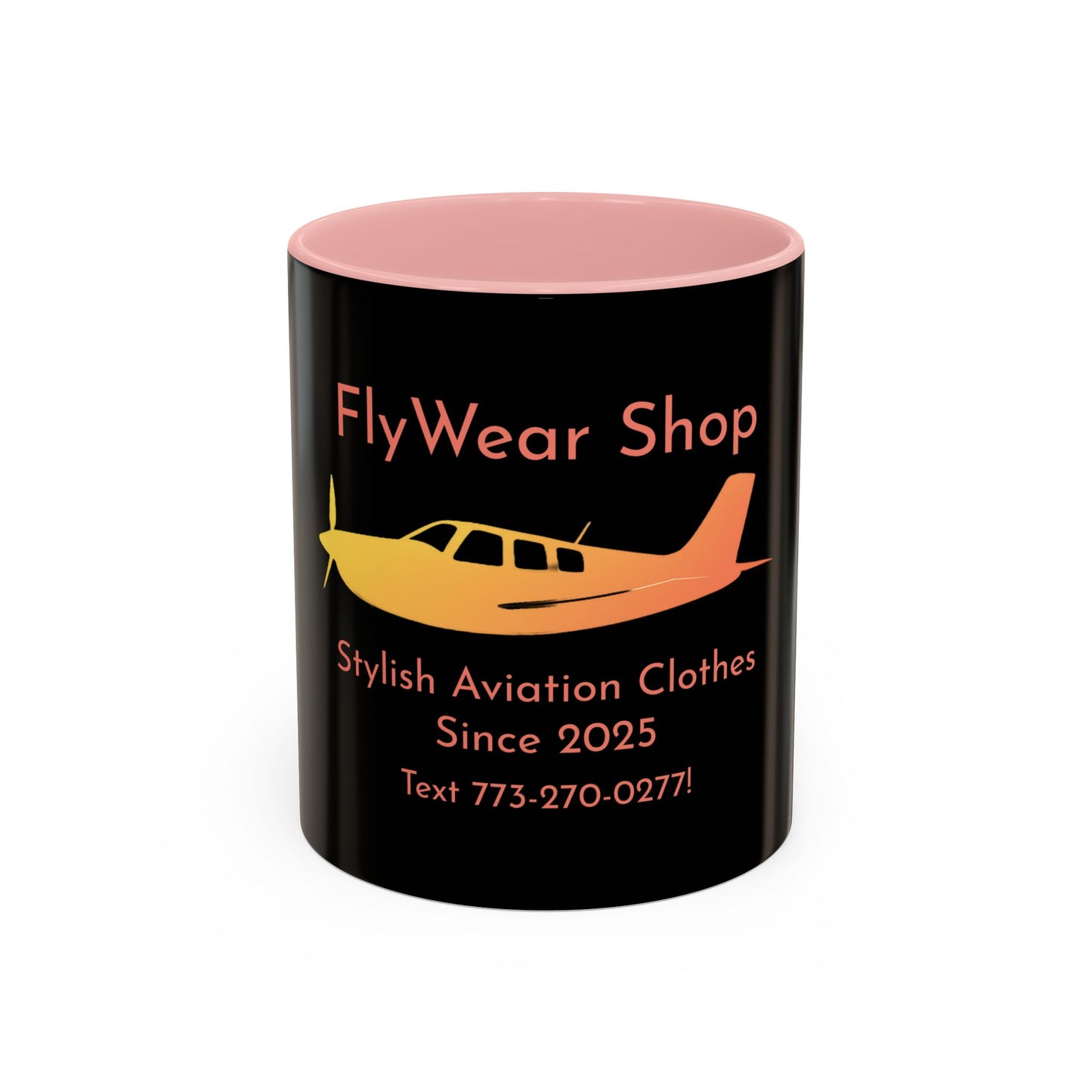 FlyWear Shop Logo Black Mug