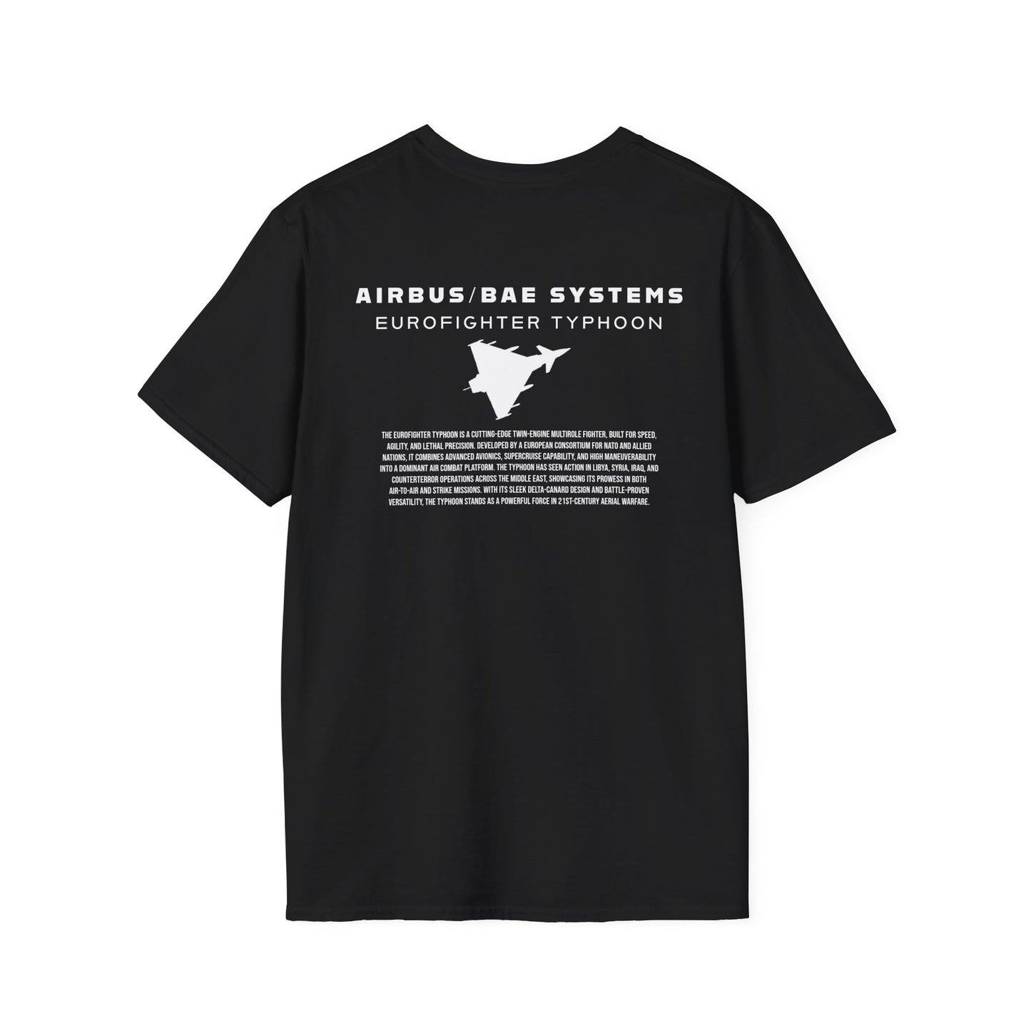 Camiseta unisex del avión de combate Eurofighter Typhoon
