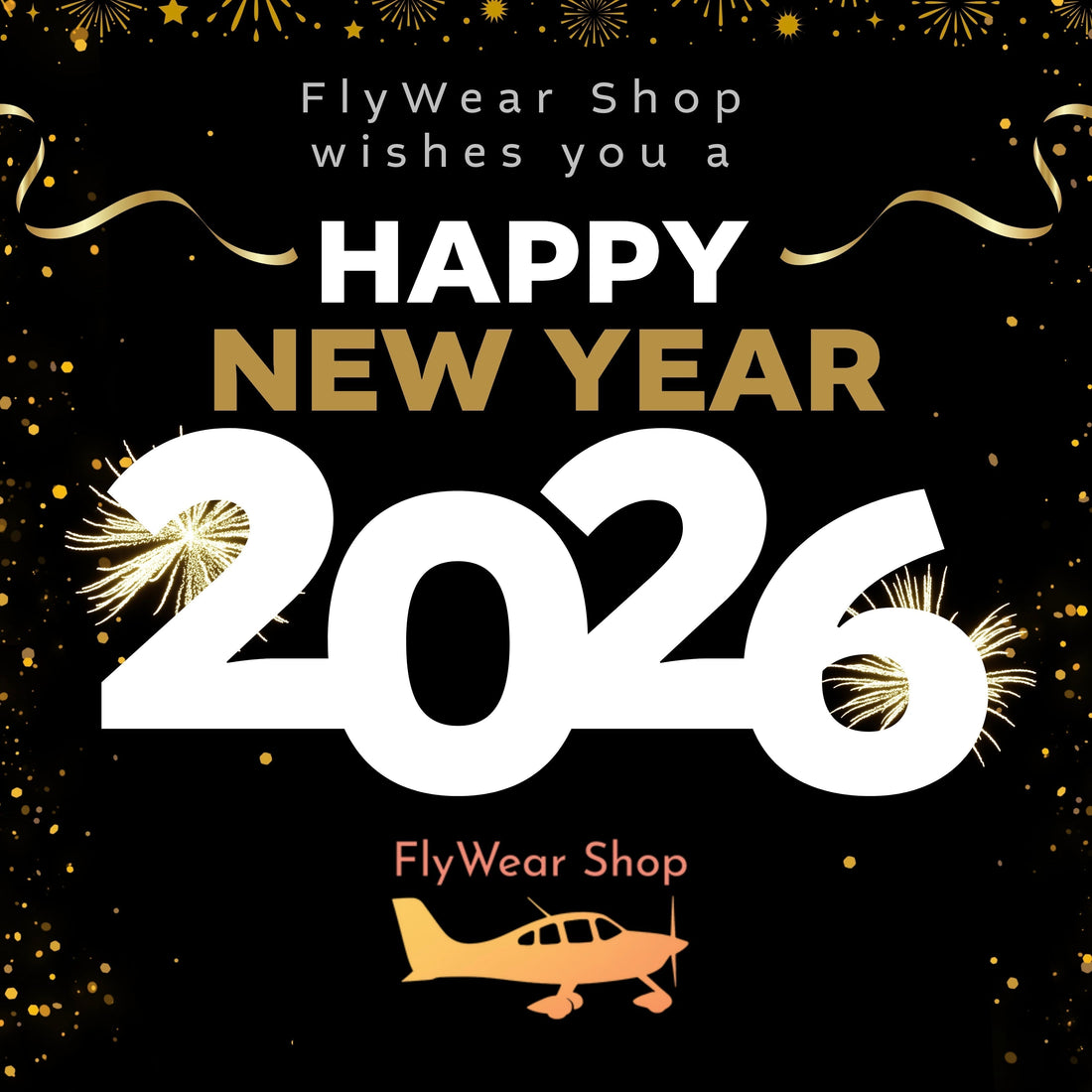 FlyWear Shop wishes you a Happy New Year! 🥂