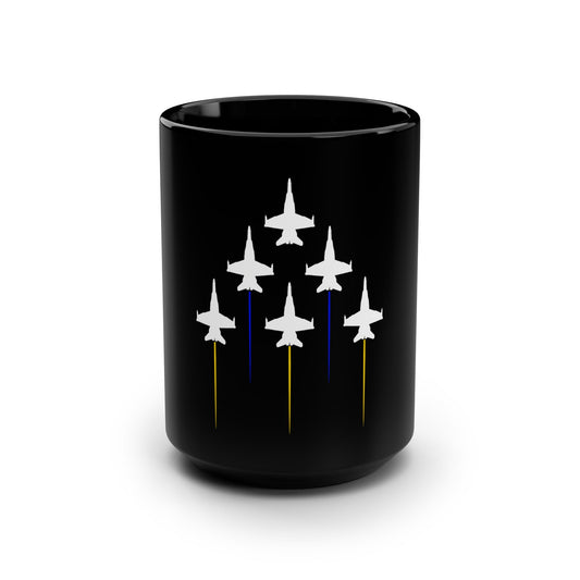 Blue Angels Black Mug