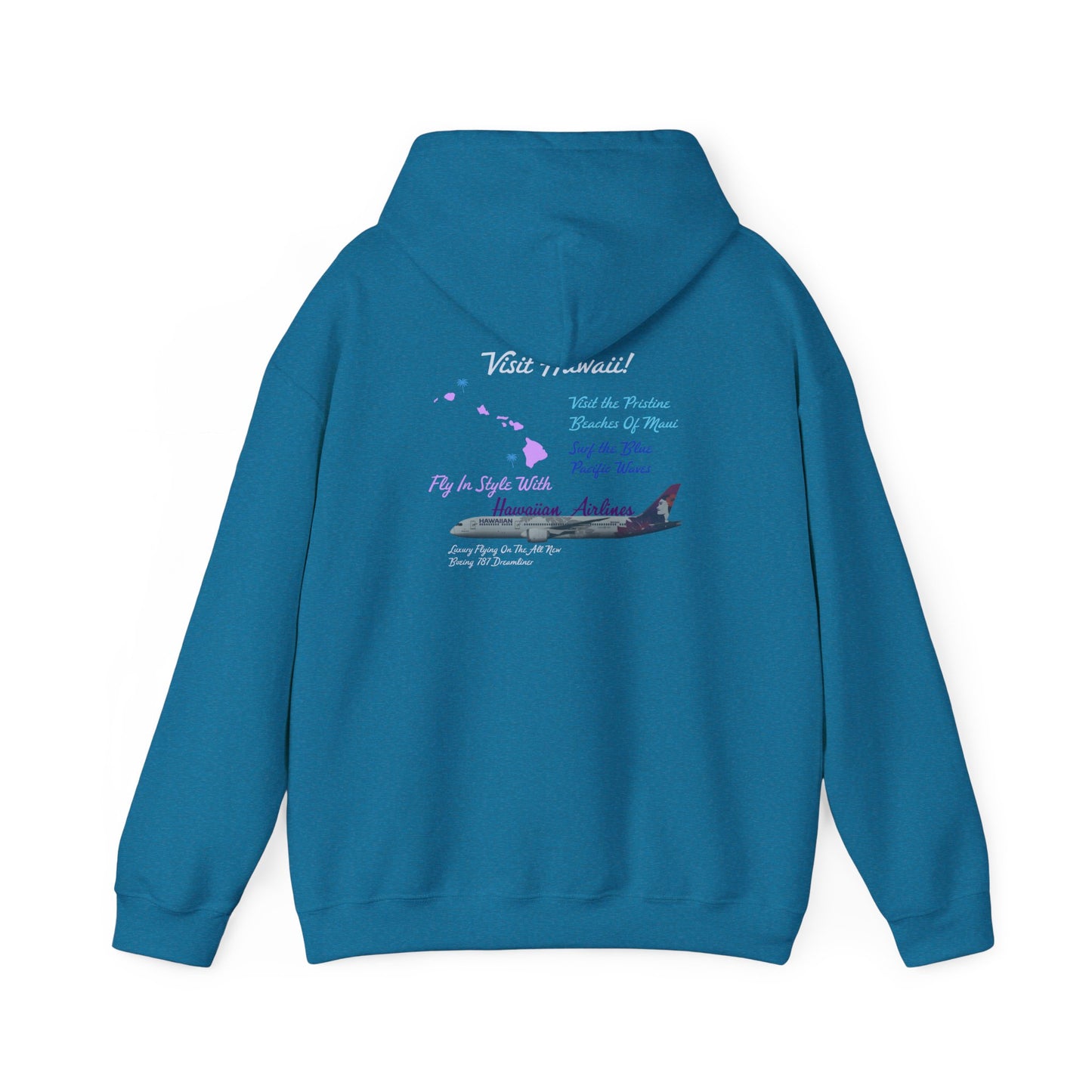 Visit Hawaii Retro Airline Ad Unisex Hoodie
