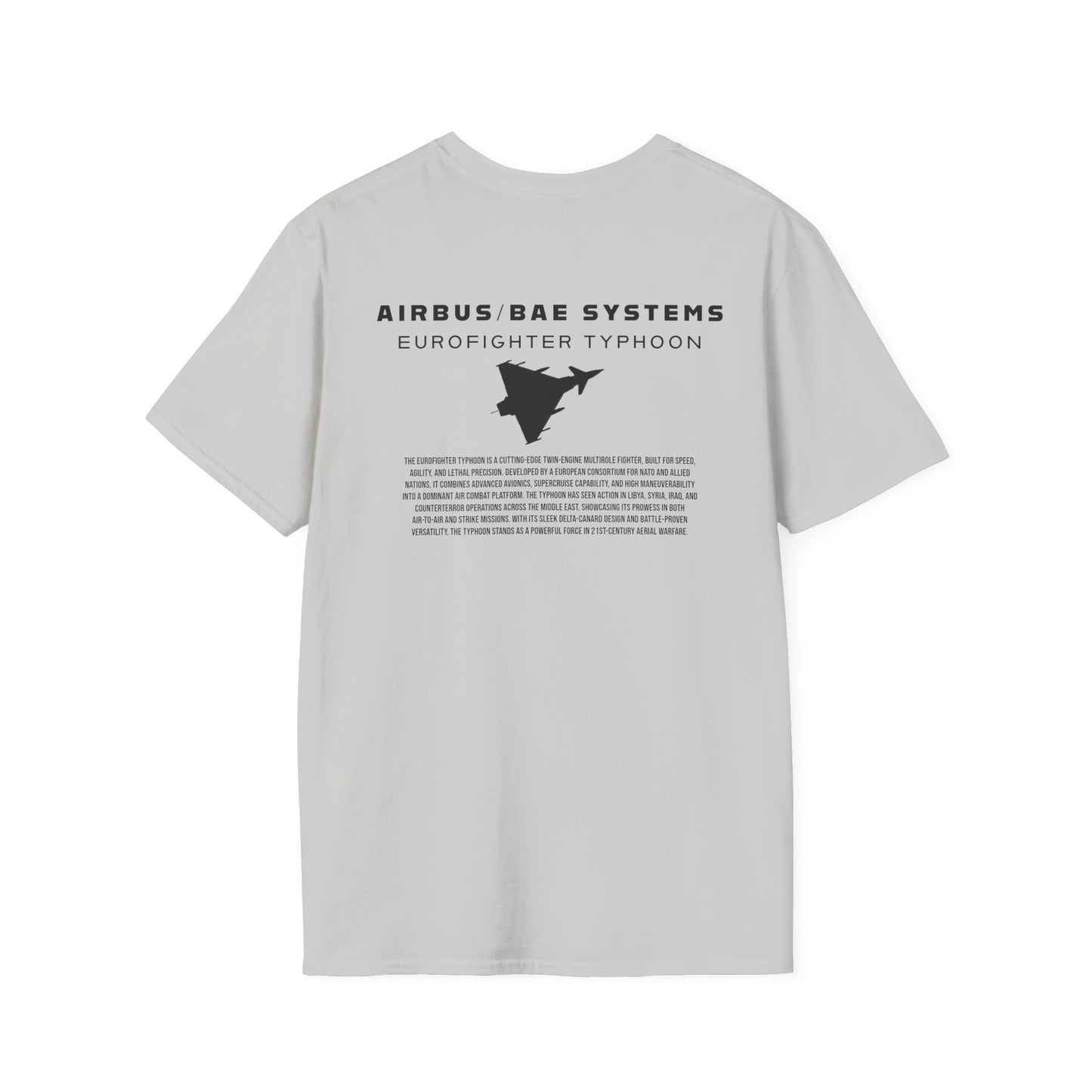 Camiseta unisex del avión de combate Eurofighter Typhoon