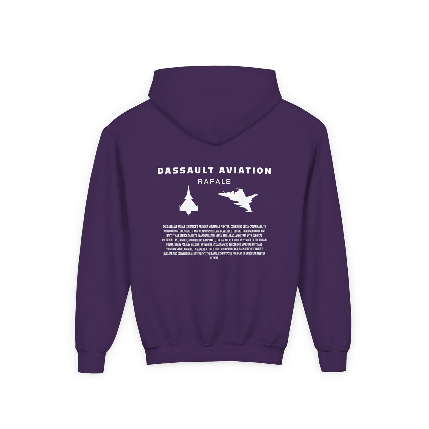 Youth Dassault Rafale Fighter Jet Unisex Hoodie