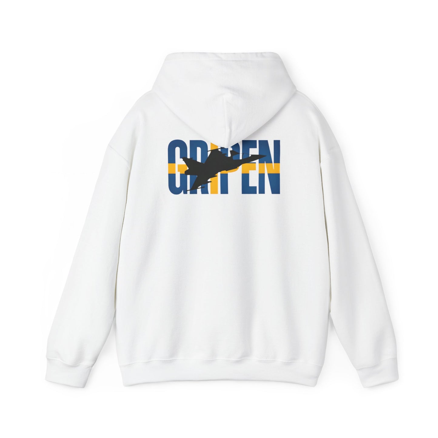 Sudadera unisex con capucha del avión de combate Gripen JAS-39
