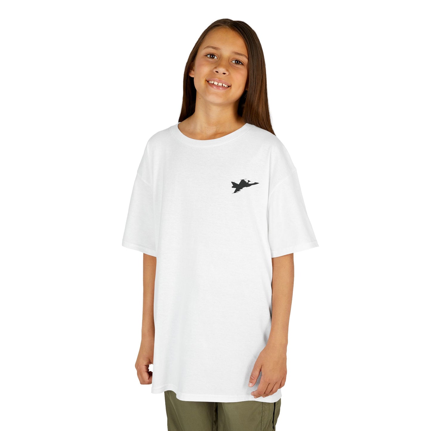 Camiseta unisex para niños del avión de combate Gripen JAS-39