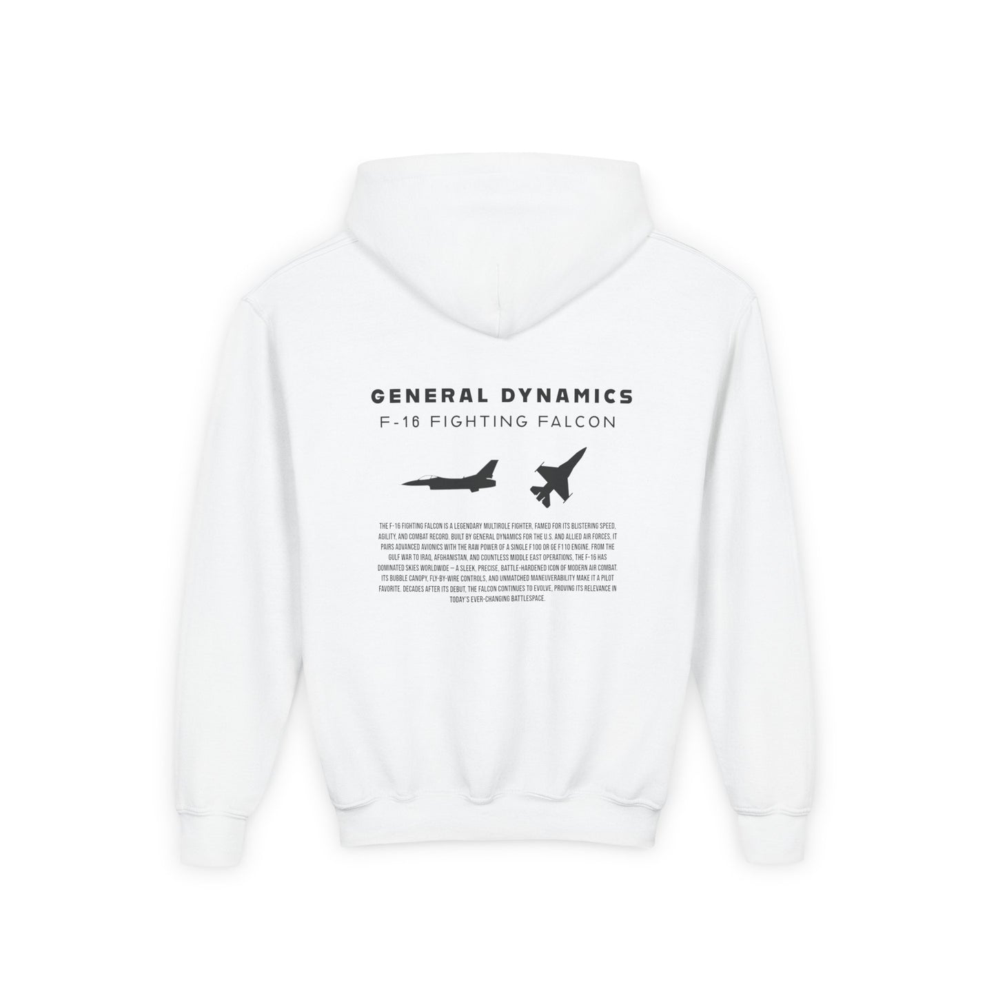 Youth F-16 Fighting Falcon Fighter Jet Unisex Hoodie