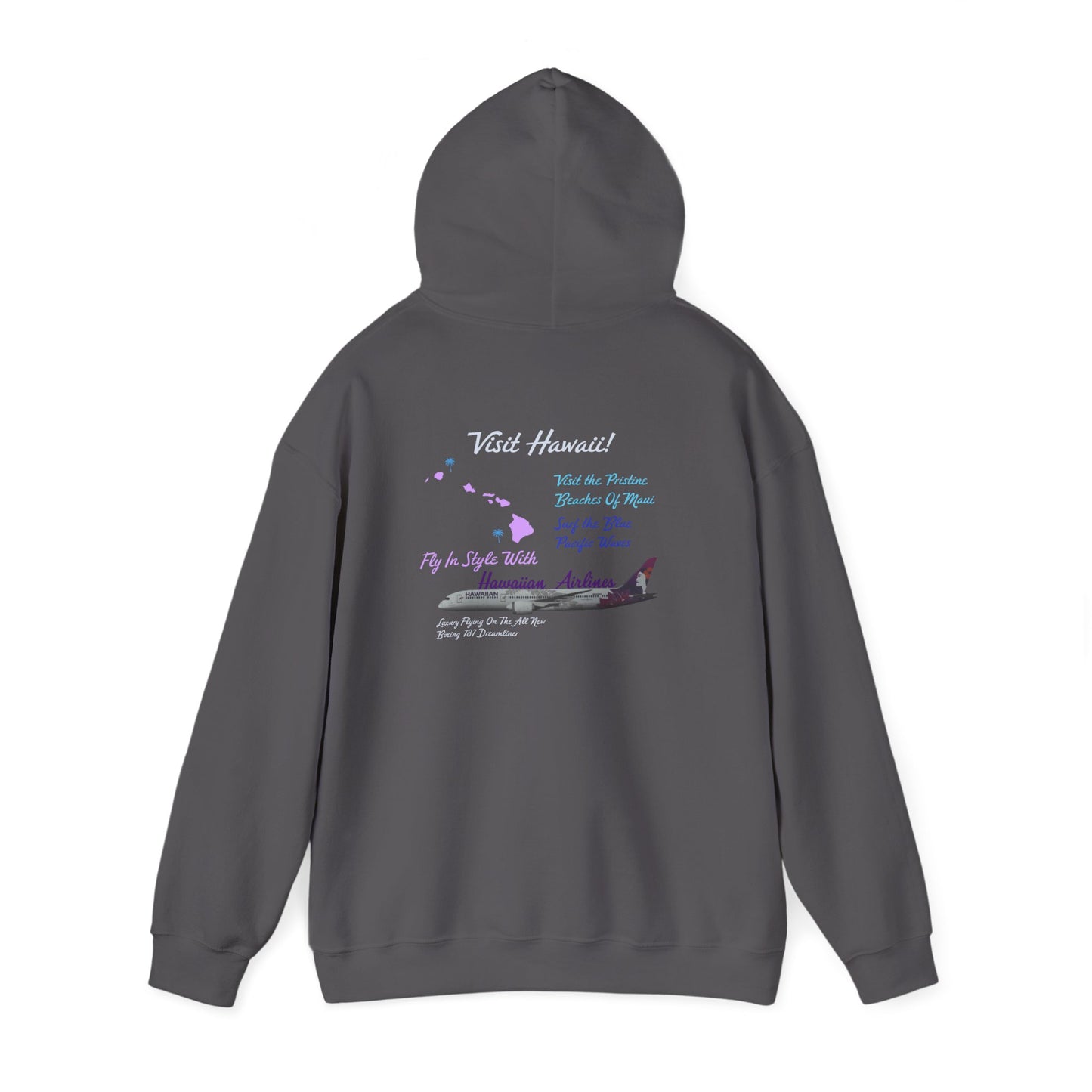 Visit Hawaii Retro Airline Ad Unisex Hoodie