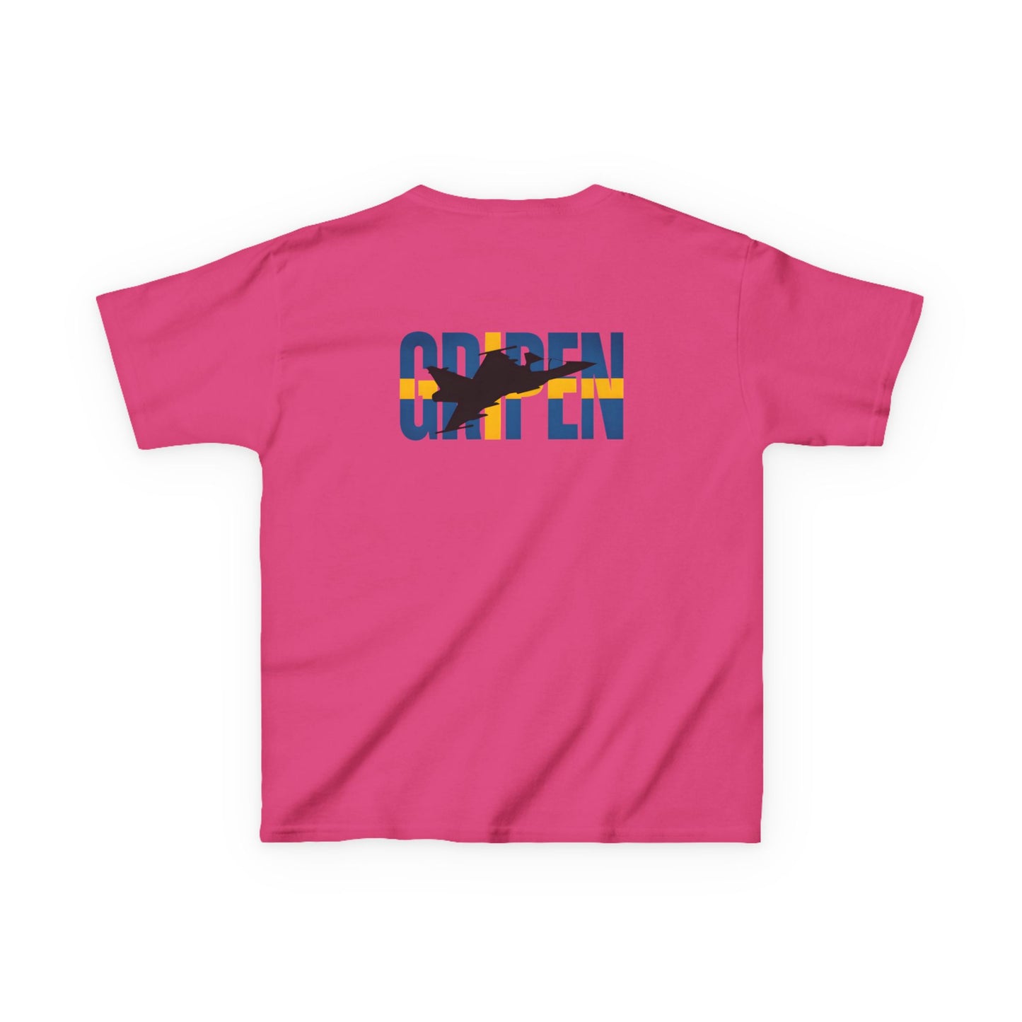 Camiseta unisex para niños del avión de combate Gripen JAS-39