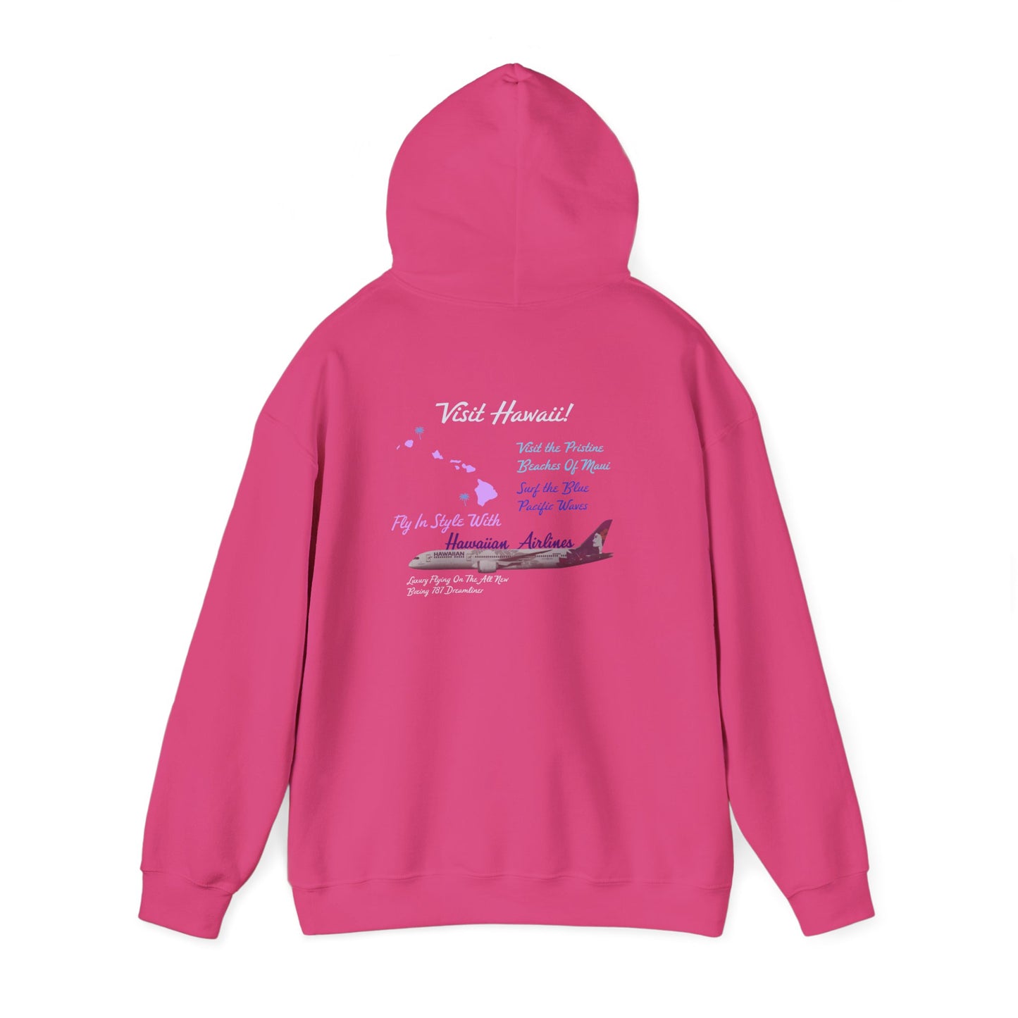 Visit Hawaii Retro Airline Ad Unisex Hoodie