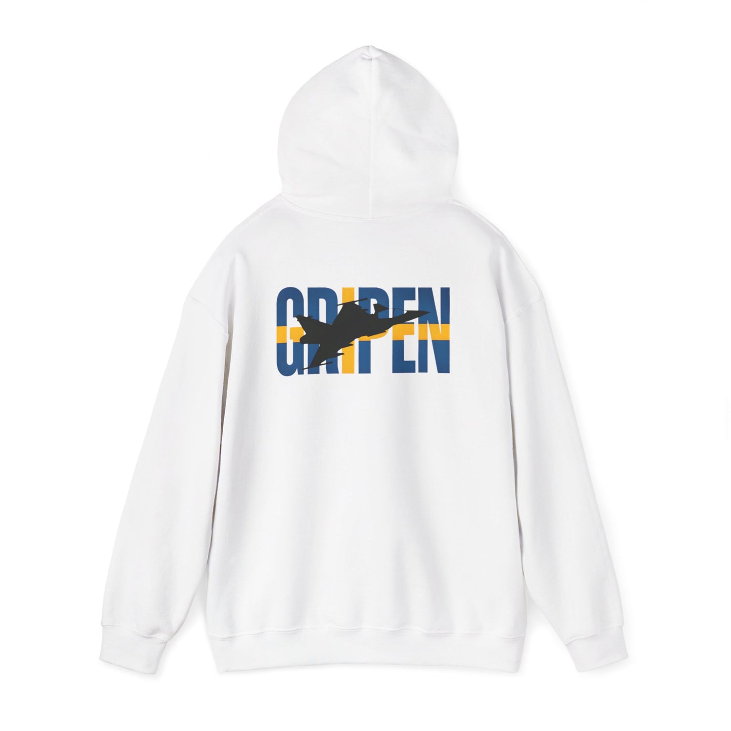 Sudadera unisex con capucha del avión de combate Gripen JAS-39