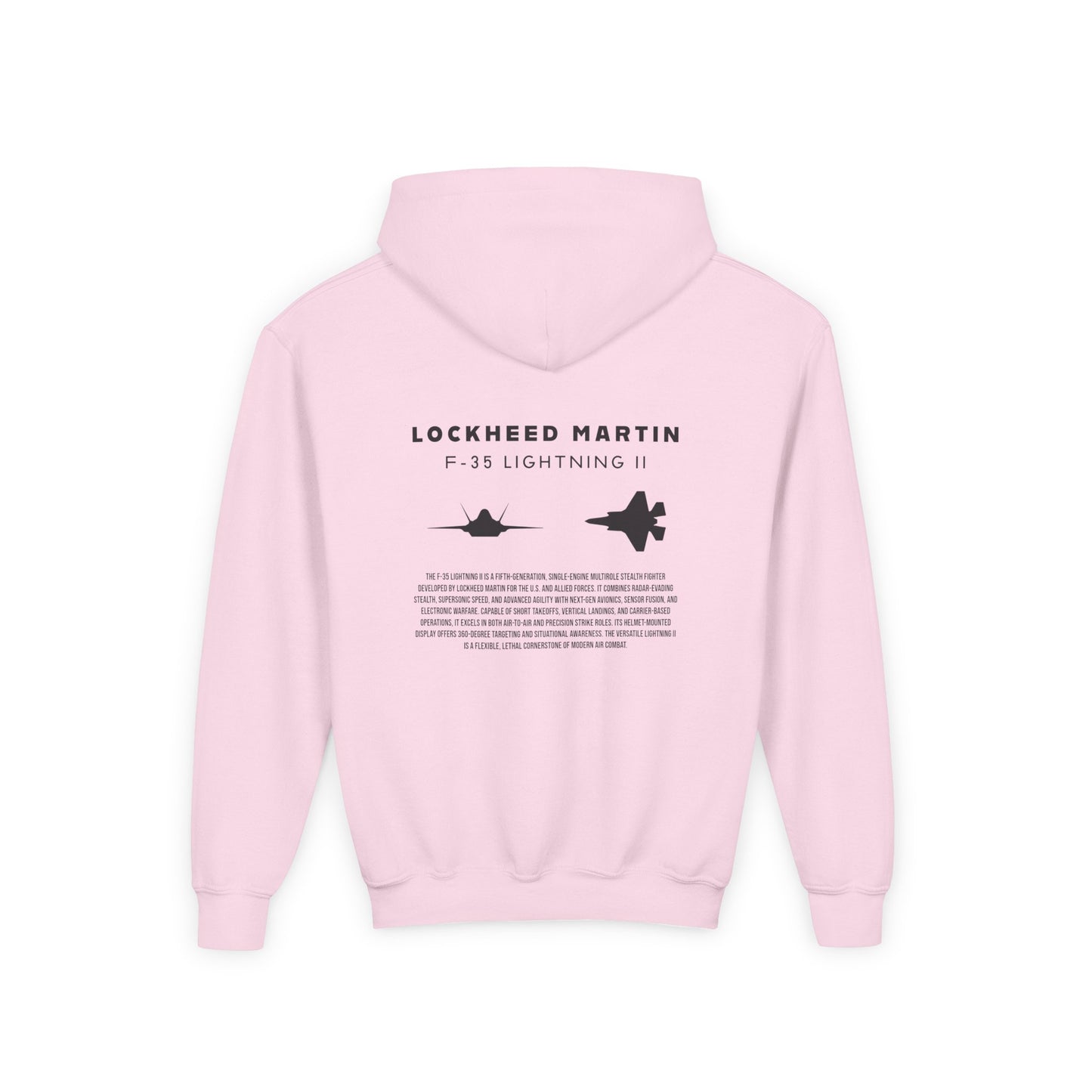 Kids F-35 Lightning II Fighter Jet Unisex Hoodie