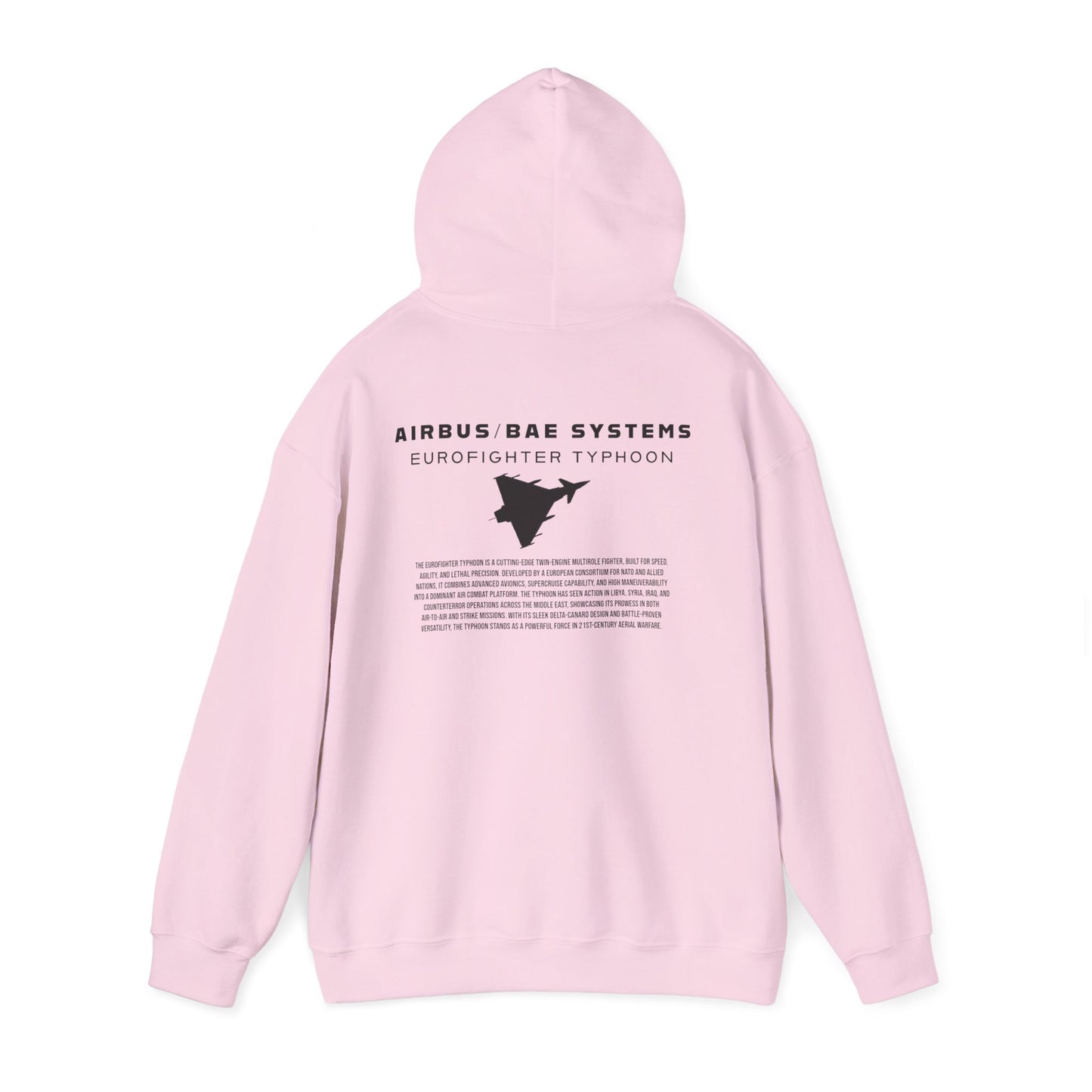 Sudadera unisex con capucha del avión de combate Eurofighter Typhoon