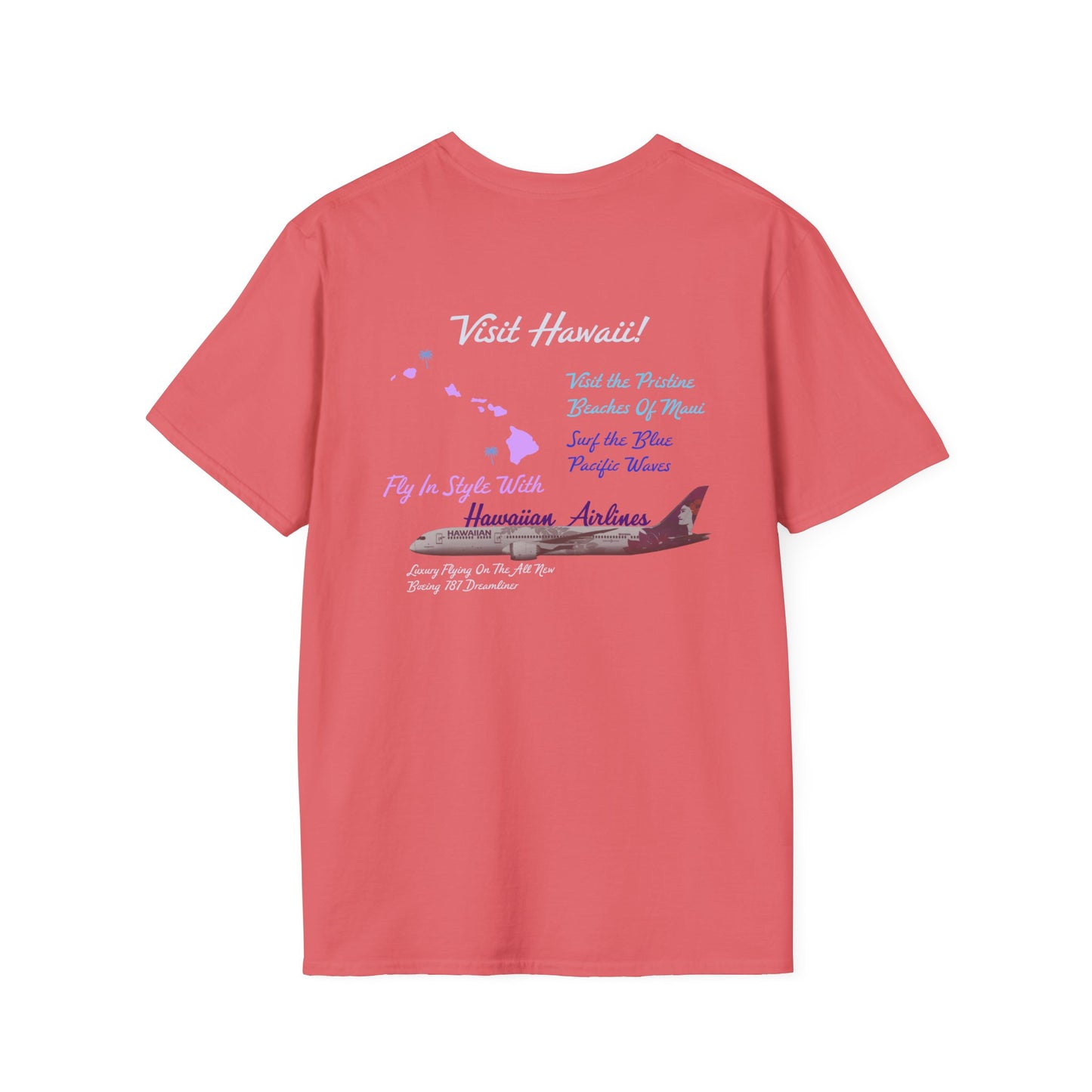 Visit Hawaii Retro Airline Ad Unisex T-Shirt