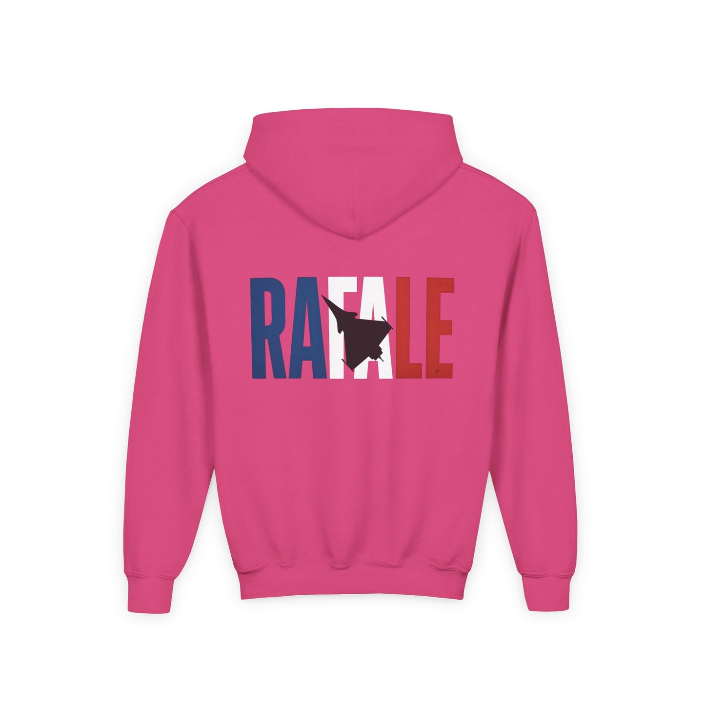 Sudadera unisex con capucha para niños del avión de combate Dassault Rafale