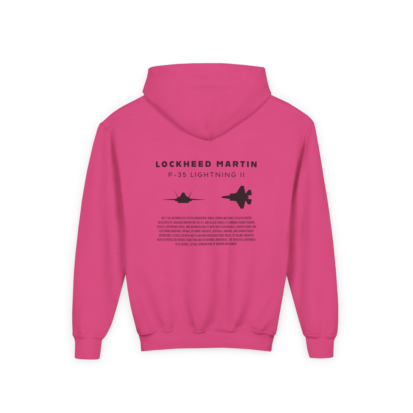 Kids F-35 Lightning II Fighter Jet Unisex Hoodie