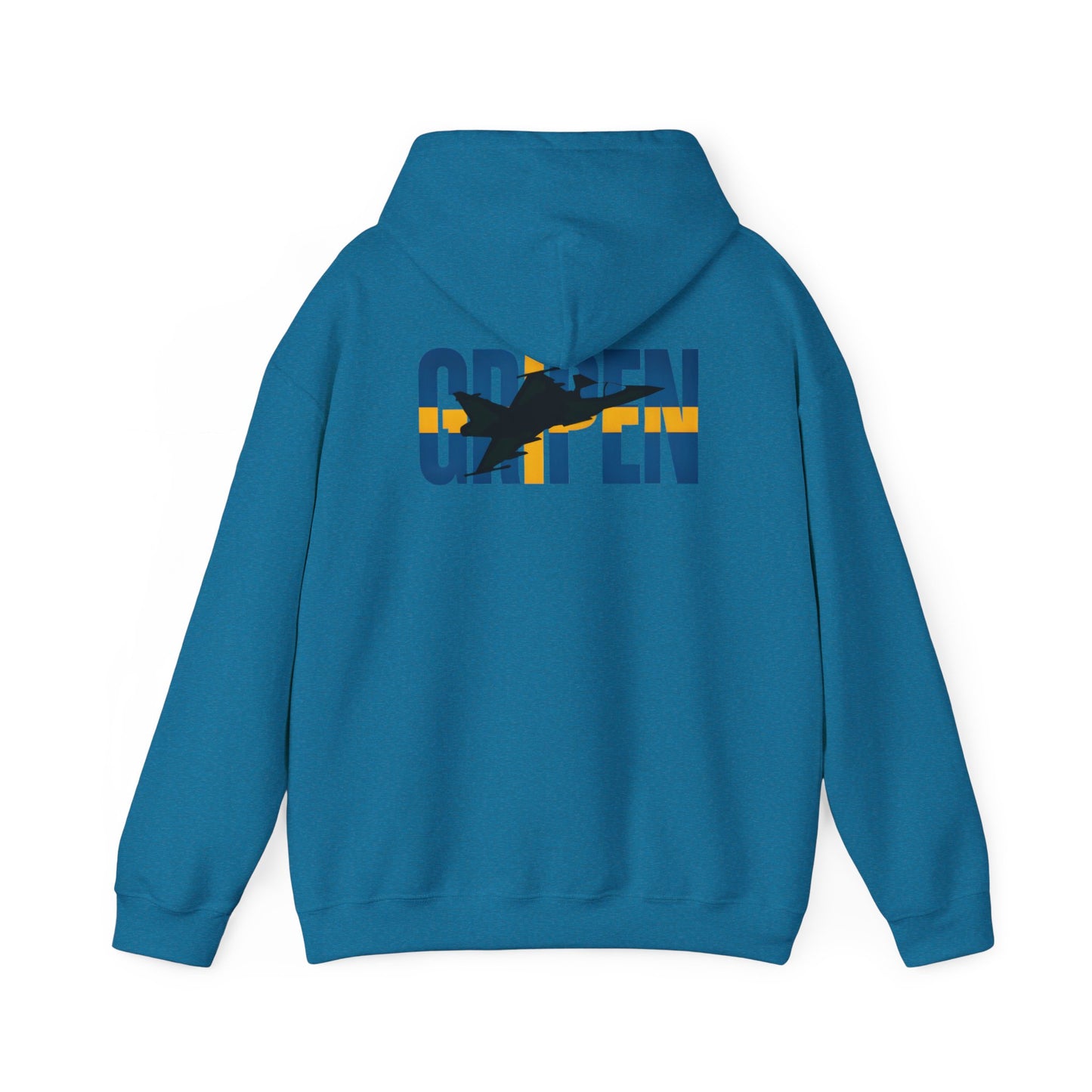 Sudadera unisex con capucha del avión de combate Gripen JAS-39