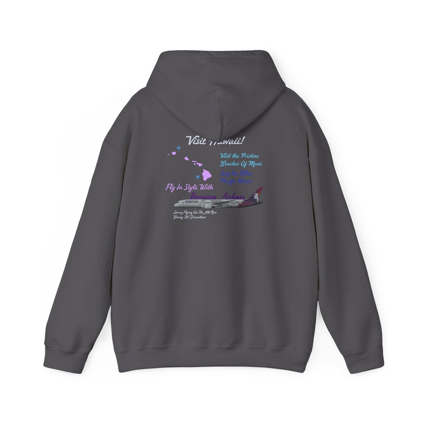 Visit Hawaii Retro Airline Ad Unisex Hoodie