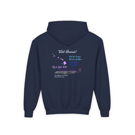 Kids Visit Hawaii Retro Unisex Hoodie