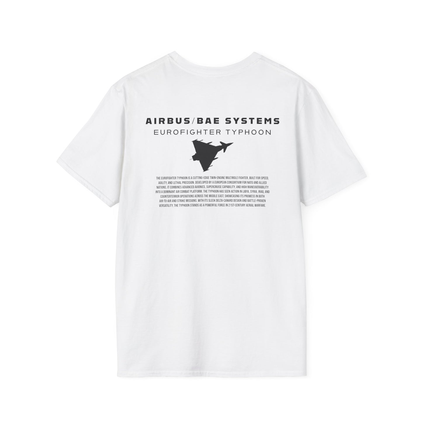 Camiseta unisex del avión de combate Eurofighter Typhoon