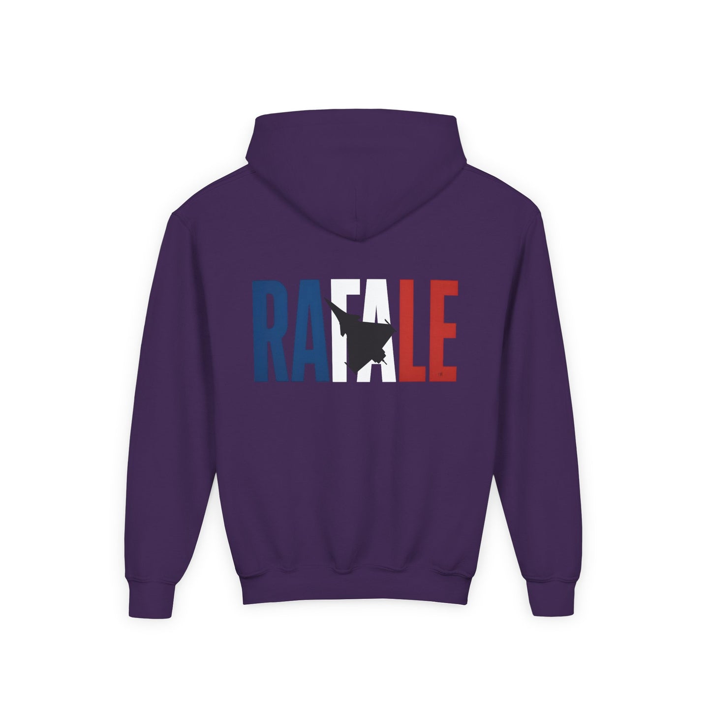 Sudadera unisex con capucha para niños del avión de combate Dassault Rafale