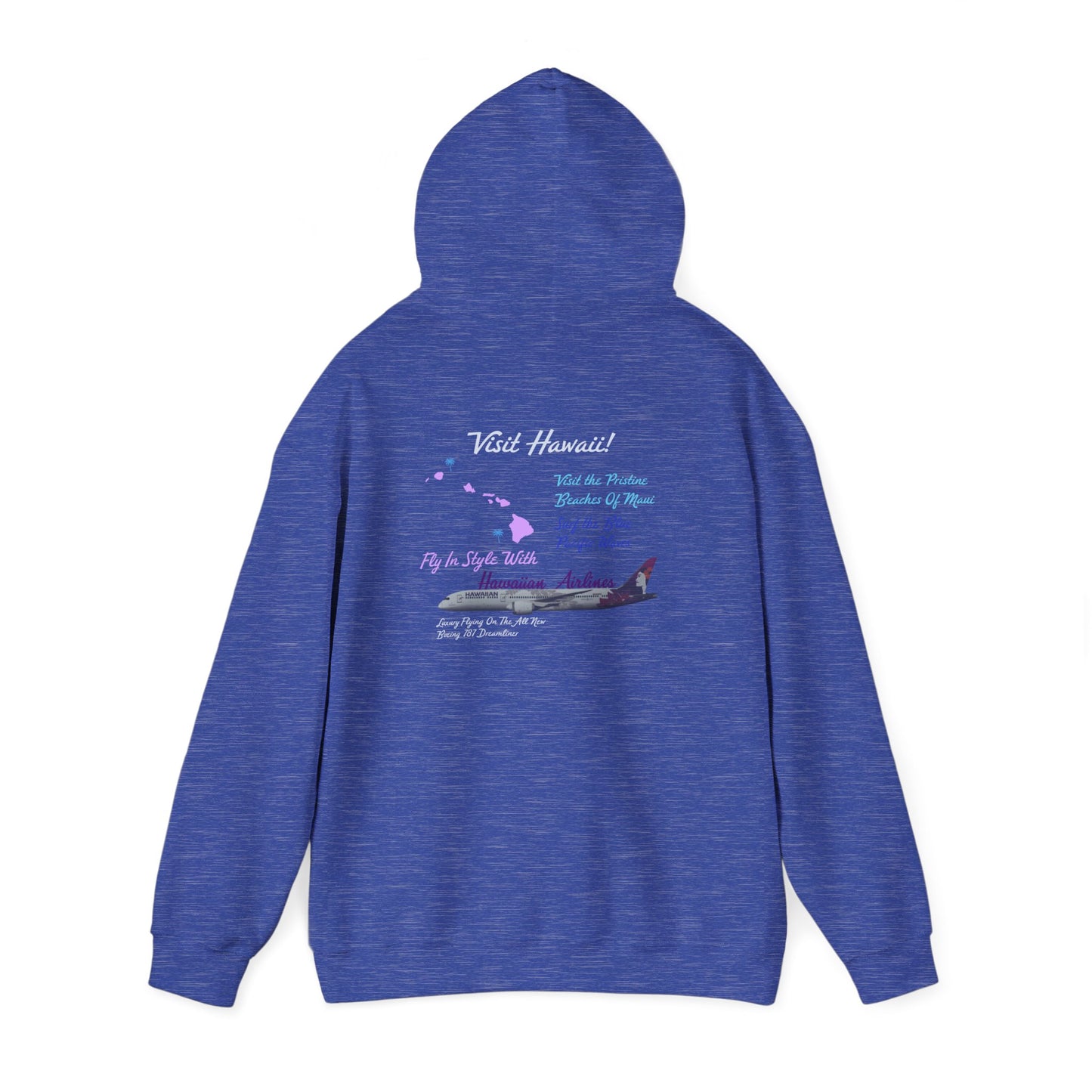 Visit Hawaii Retro Airline Ad Unisex Hoodie