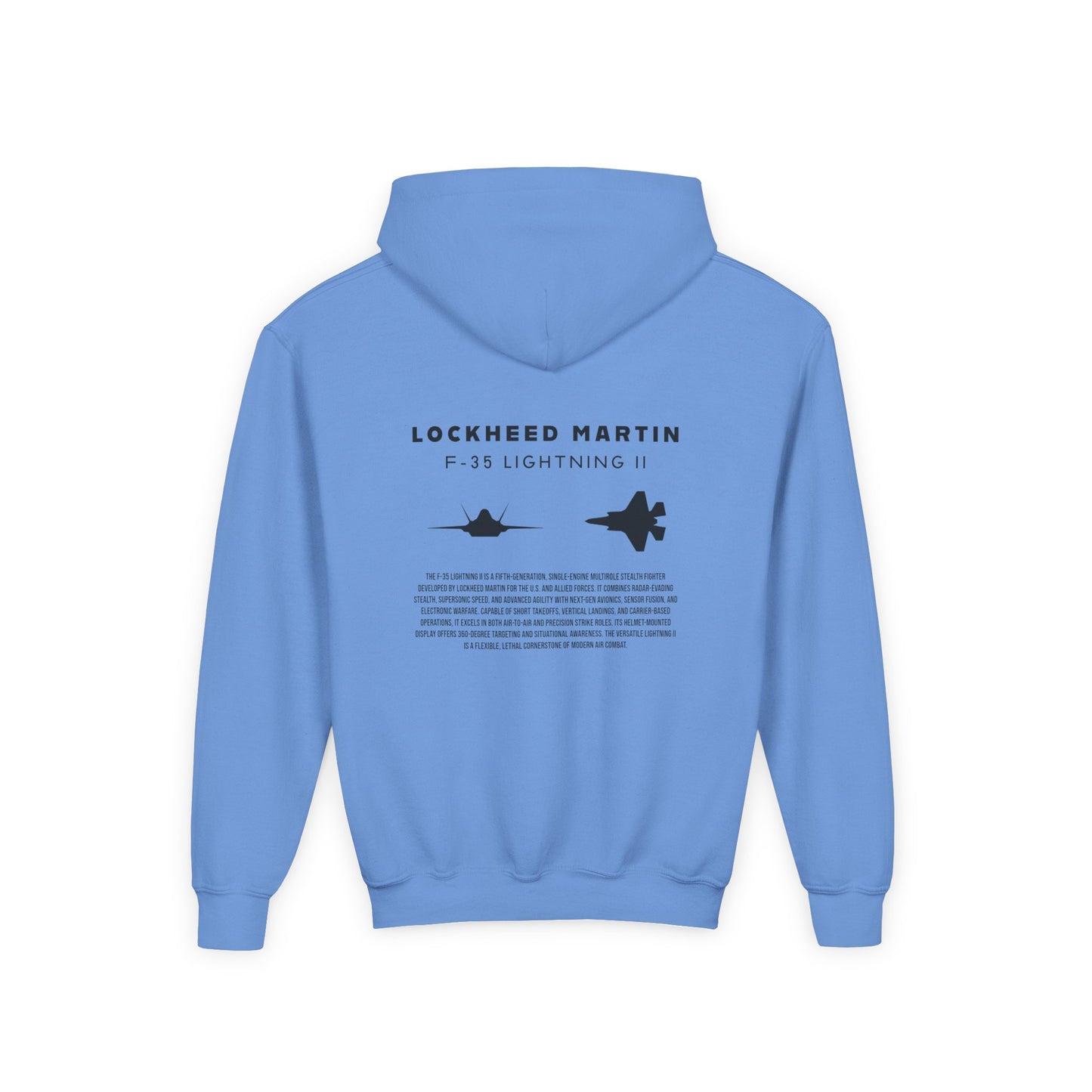 Kids F-35 Lightning II Fighter Jet Unisex Hoodie