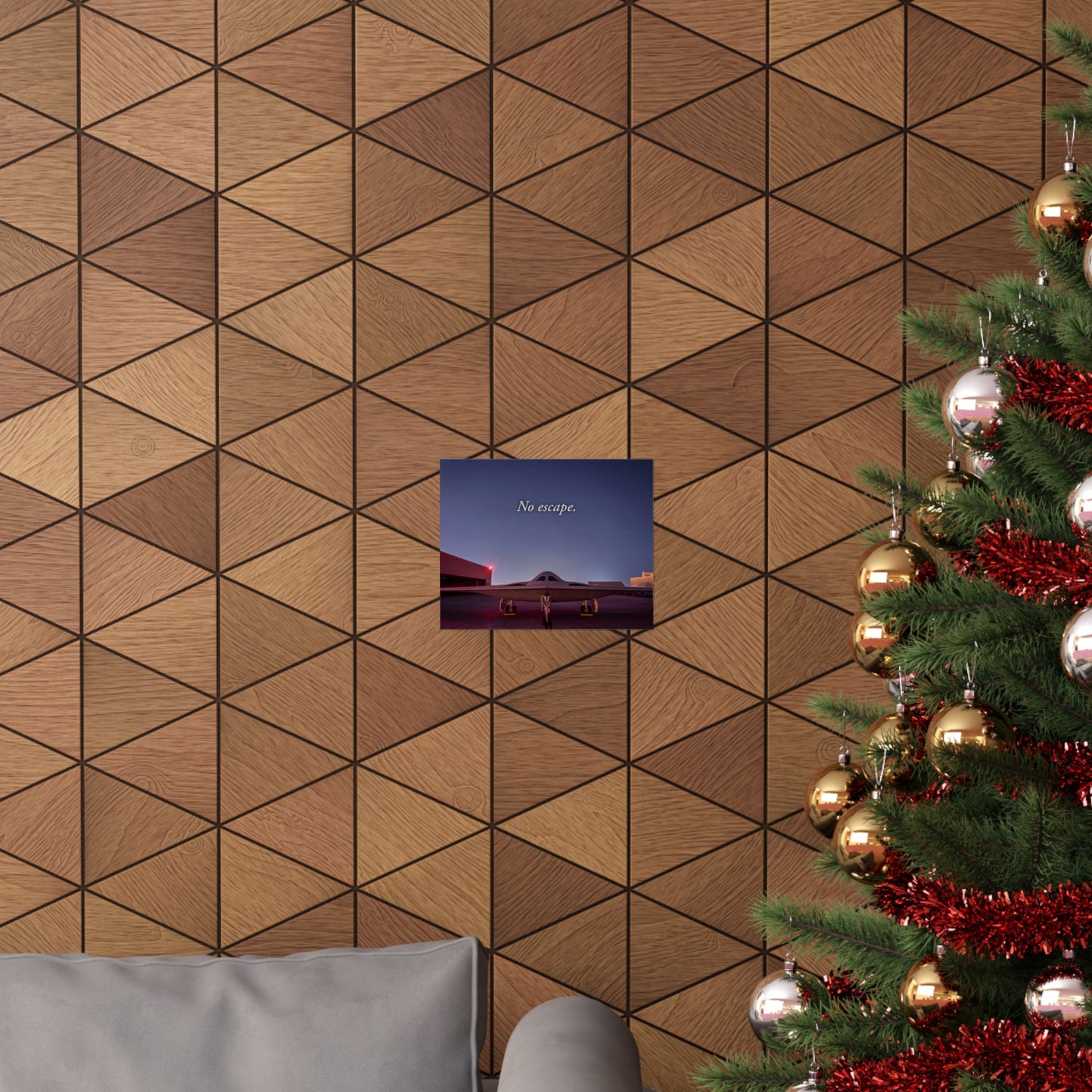 B-21 Raider "No Escape." Matte Horizontal Poster