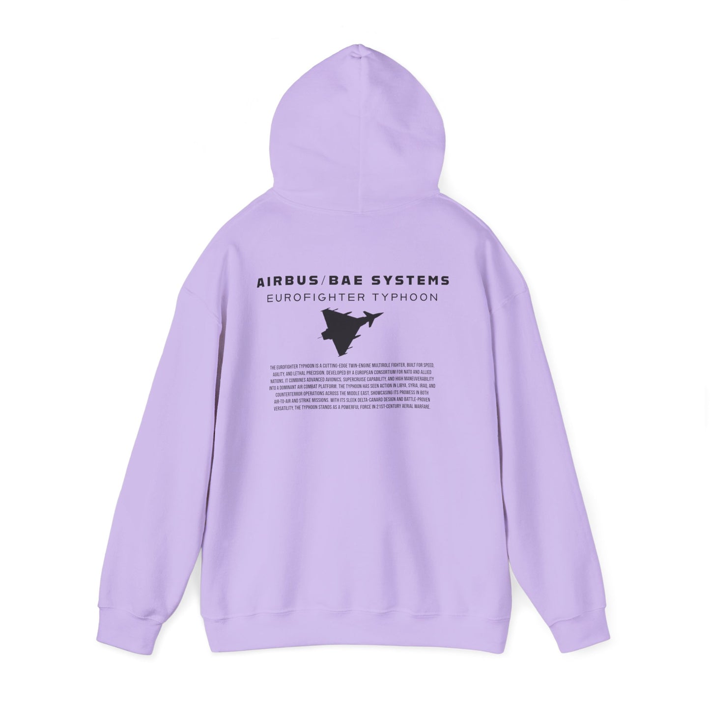 Sudadera unisex con capucha del avión de combate Eurofighter Typhoon