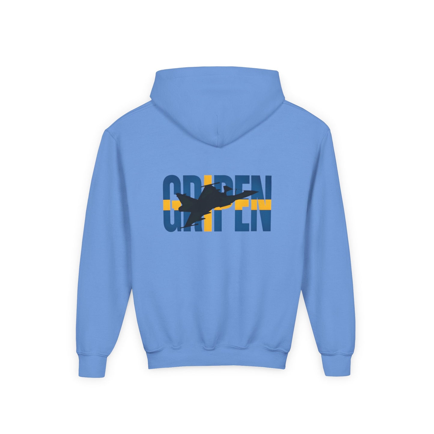 Sudadera unisex con capucha para niños JAS-39 Gripen Fighter Jet