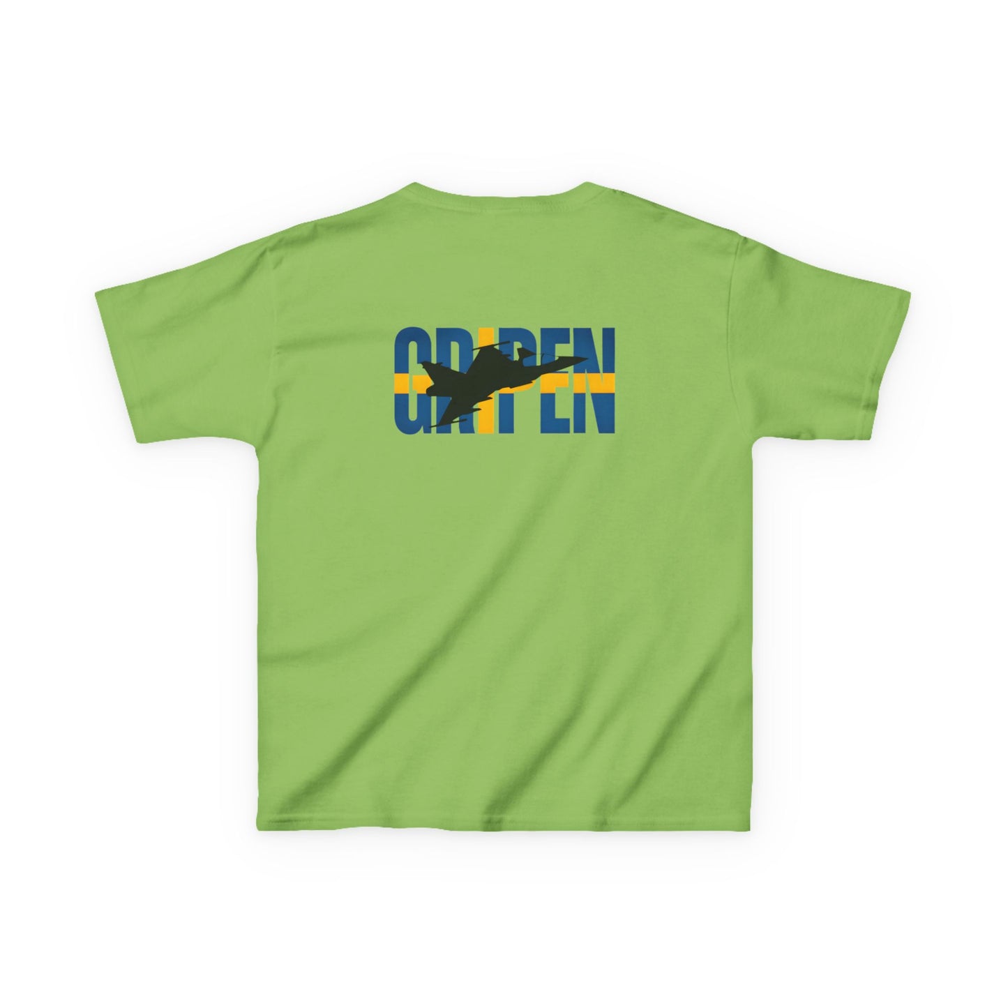 Camiseta unisex para niños del avión de combate Gripen JAS-39
