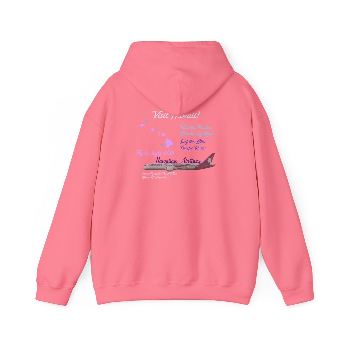 Visit Hawaii Retro Airline Ad Unisex Hoodie