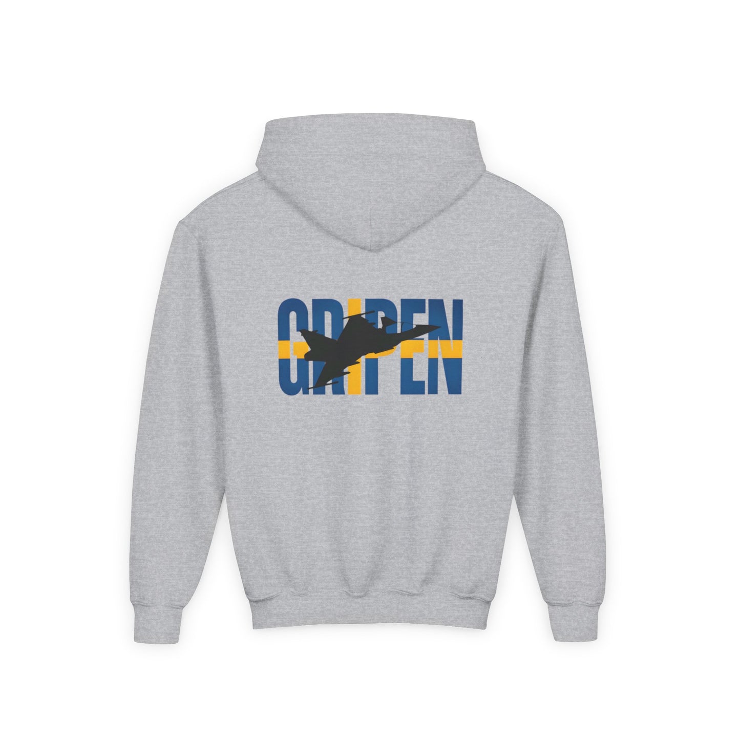 Sudadera unisex con capucha para niños JAS-39 Gripen Fighter Jet