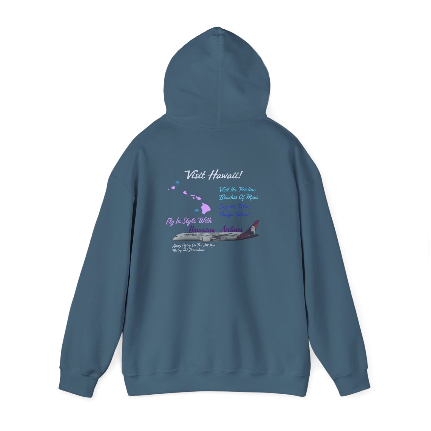 Visit Hawaii Retro Airline Ad Unisex Hoodie