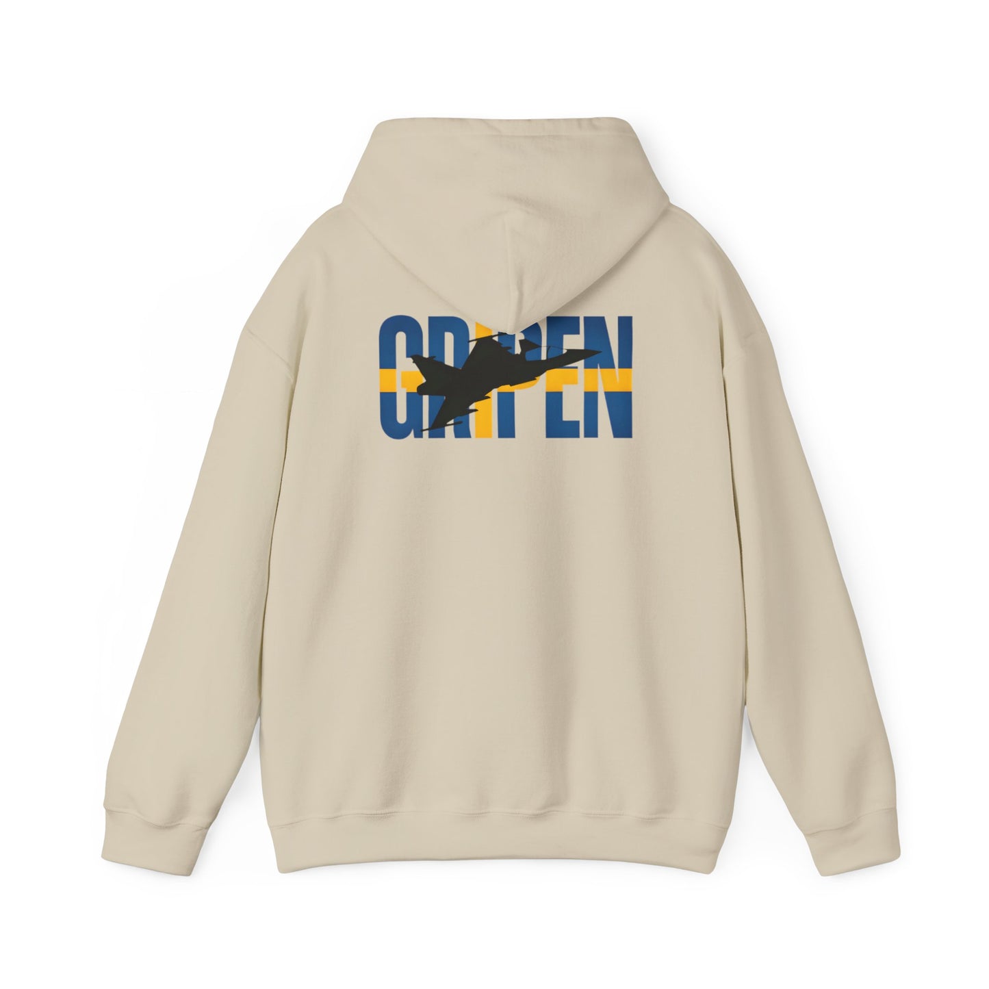 Sudadera unisex con capucha del avión de combate Gripen JAS-39