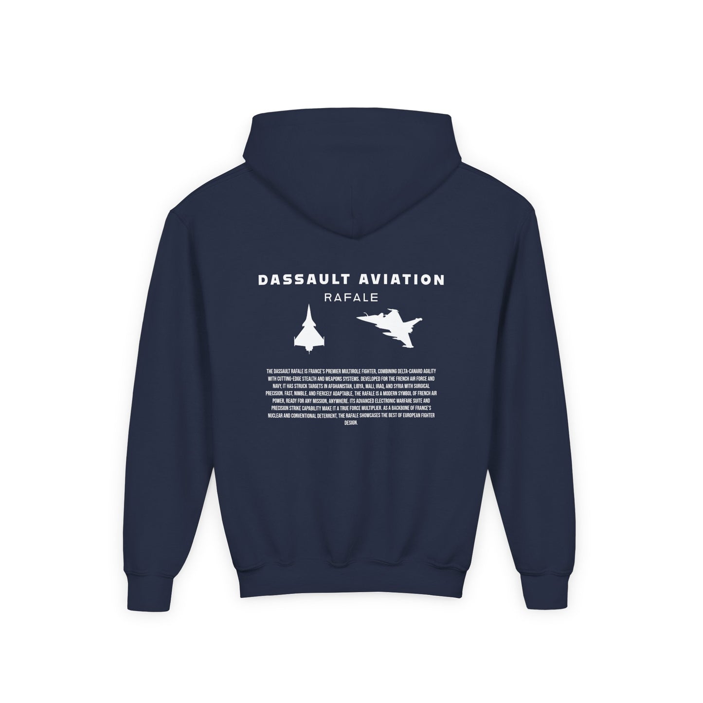 Youth Dassault Rafale Fighter Jet Unisex Hoodie