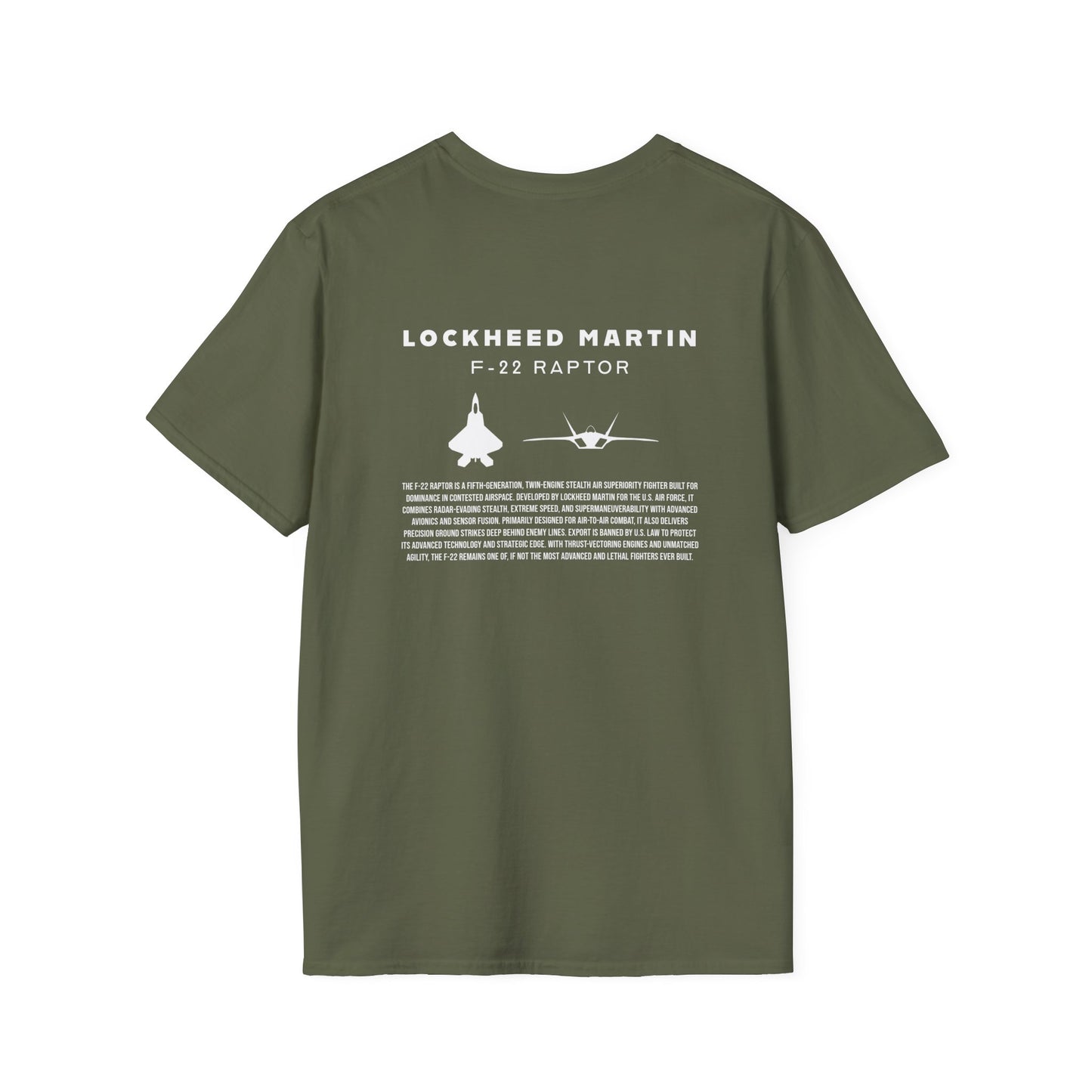 Camiseta unisex del avión de combate F-22 Raptor