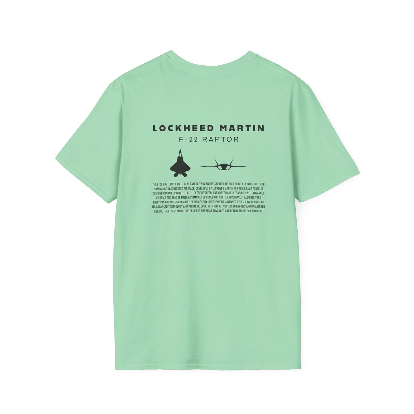 Camiseta unisex del avión de combate F-22 Raptor