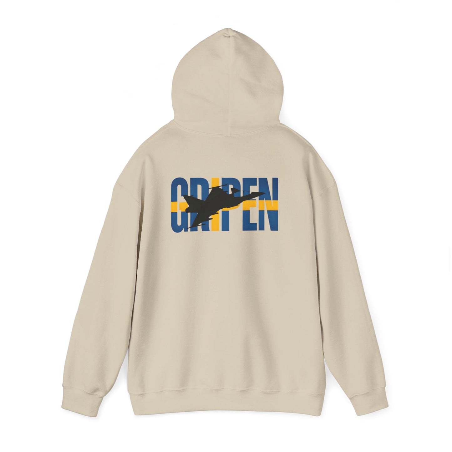 Sudadera unisex con capucha del avión de combate Gripen JAS-39