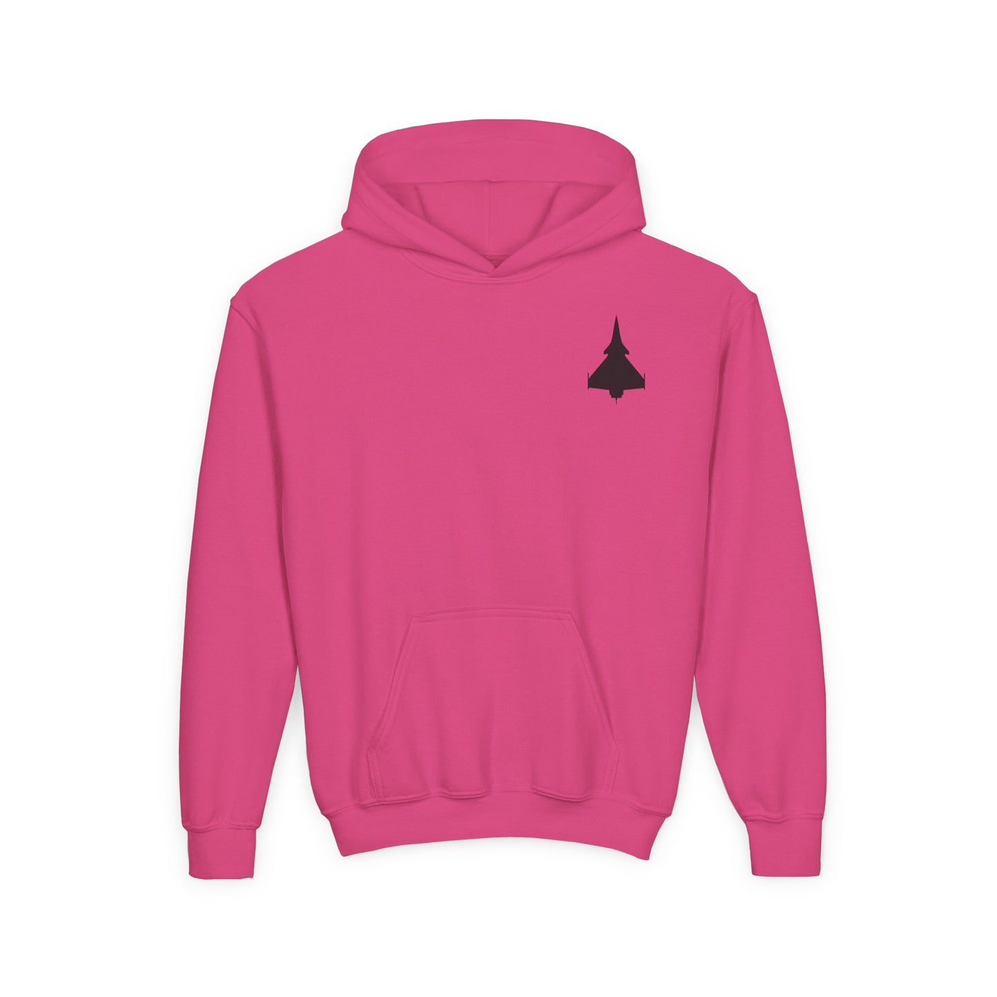 Sudadera unisex con capucha para niños del avión de combate Dassault Rafale