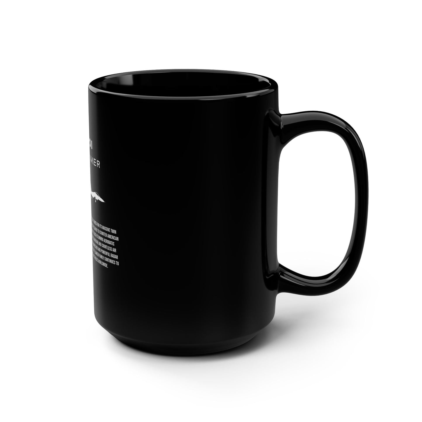 Su-27 Flanker Black Mug