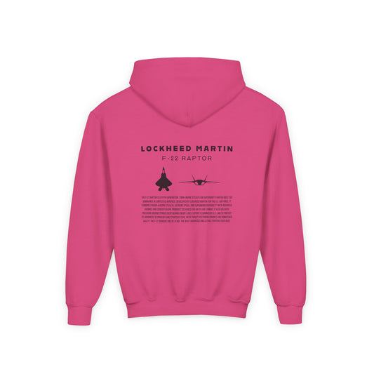 Kids F-22 Raptor Fighter Jet Unisex Hoodie