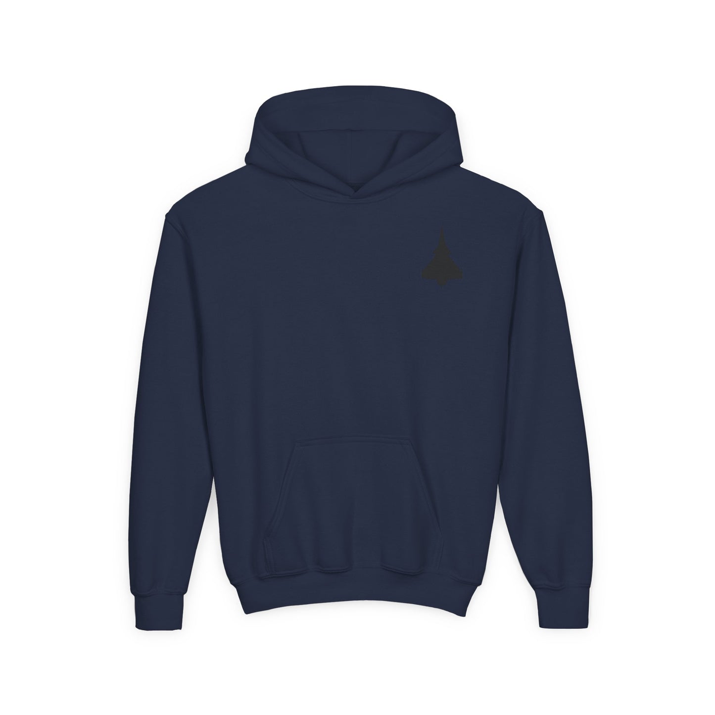 Sudadera unisex con capucha para niños del avión de combate Dassault Rafale