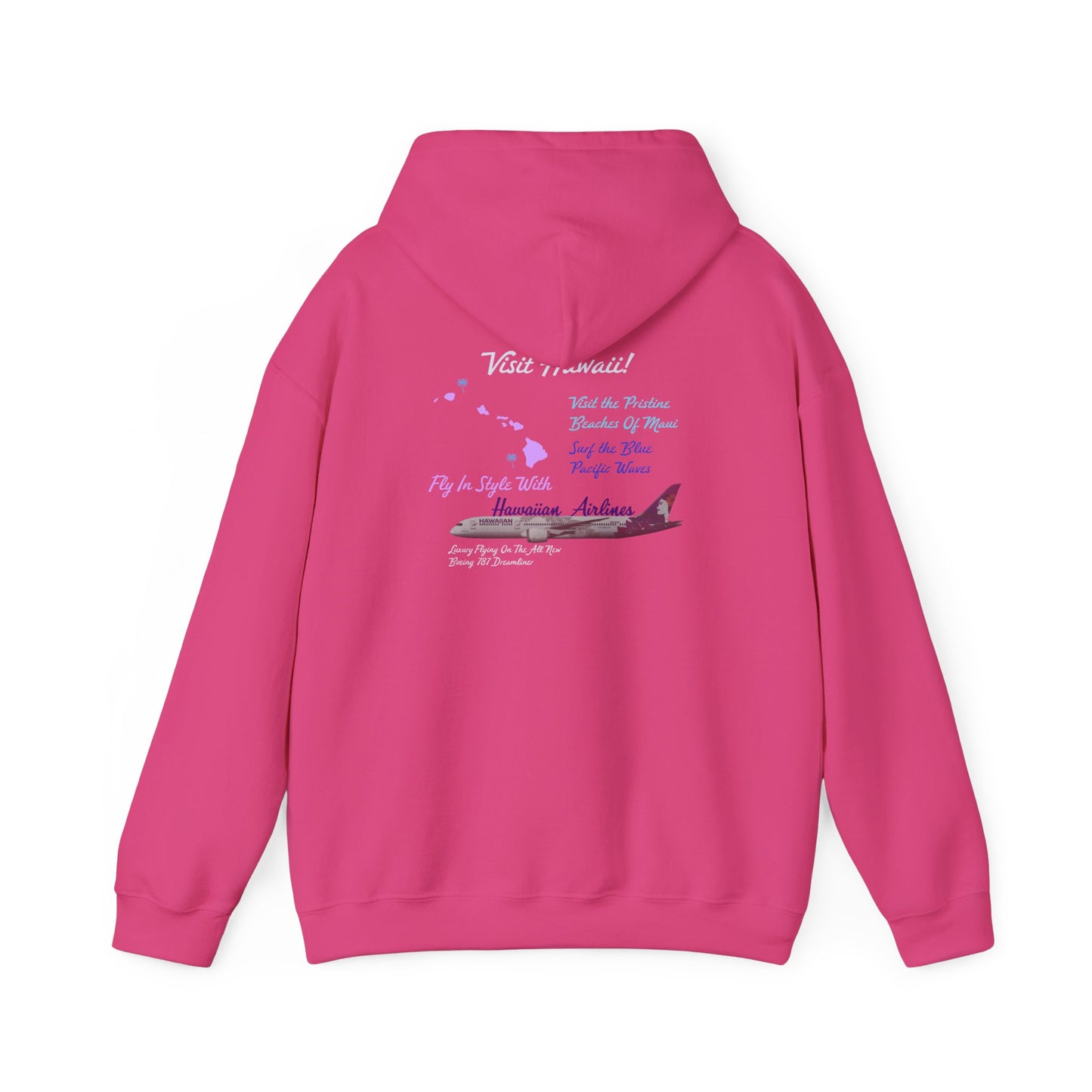 Visit Hawaii Retro Airline Ad Unisex Hoodie