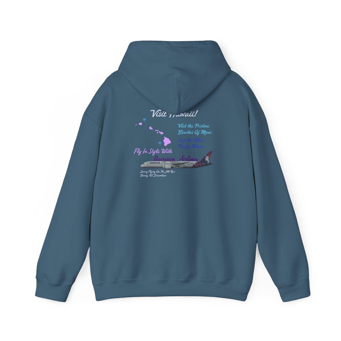 Visit Hawaii Retro Airline Ad Unisex Hoodie
