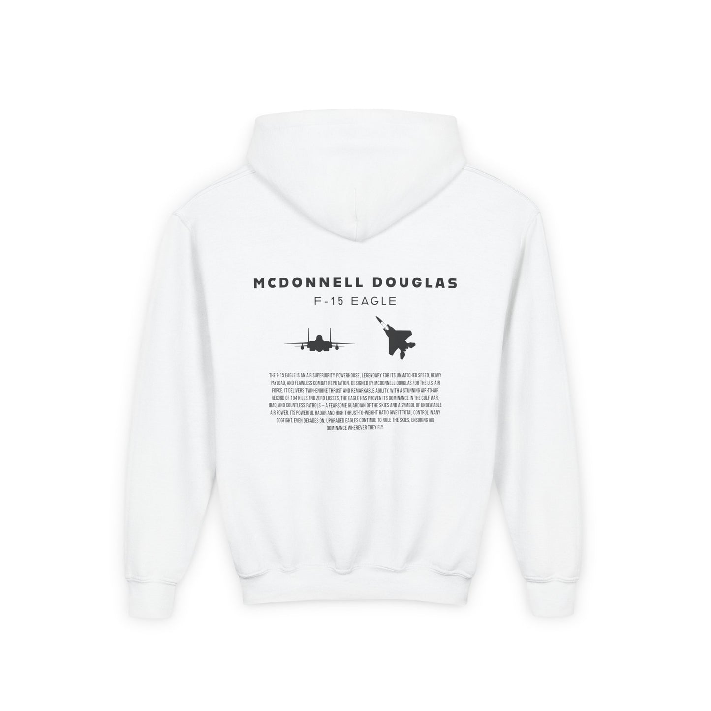 Youth F-15 Eagle Fighter Jet Unisex Hoodie